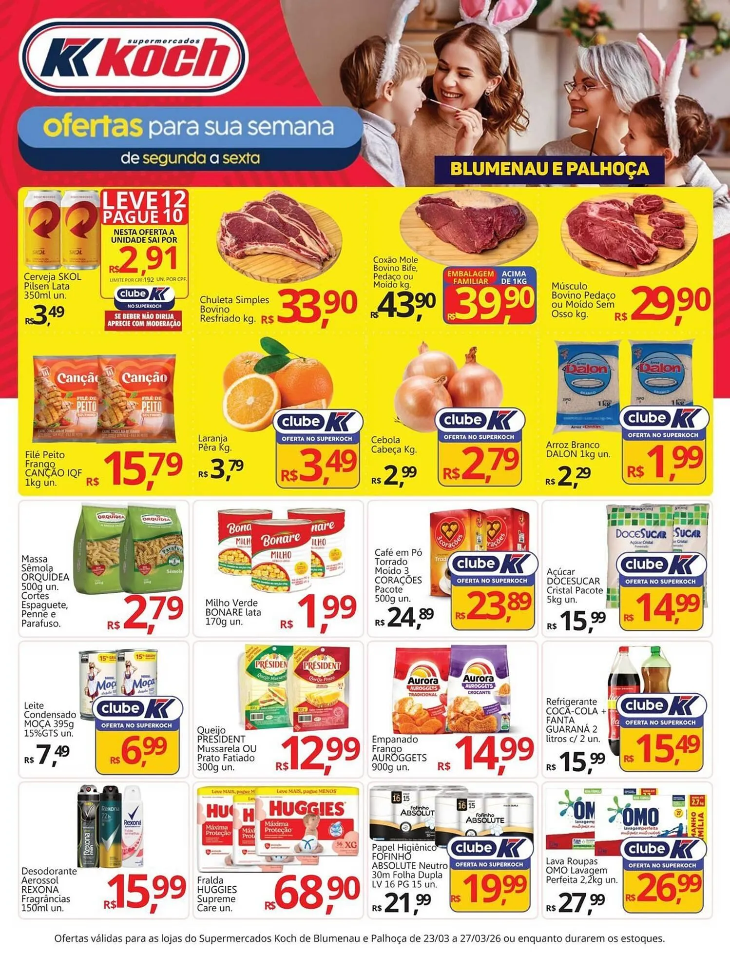Encarte de Catálogo Supermercados Koch 23 de março até 27 de março 2026 - Pagina 1