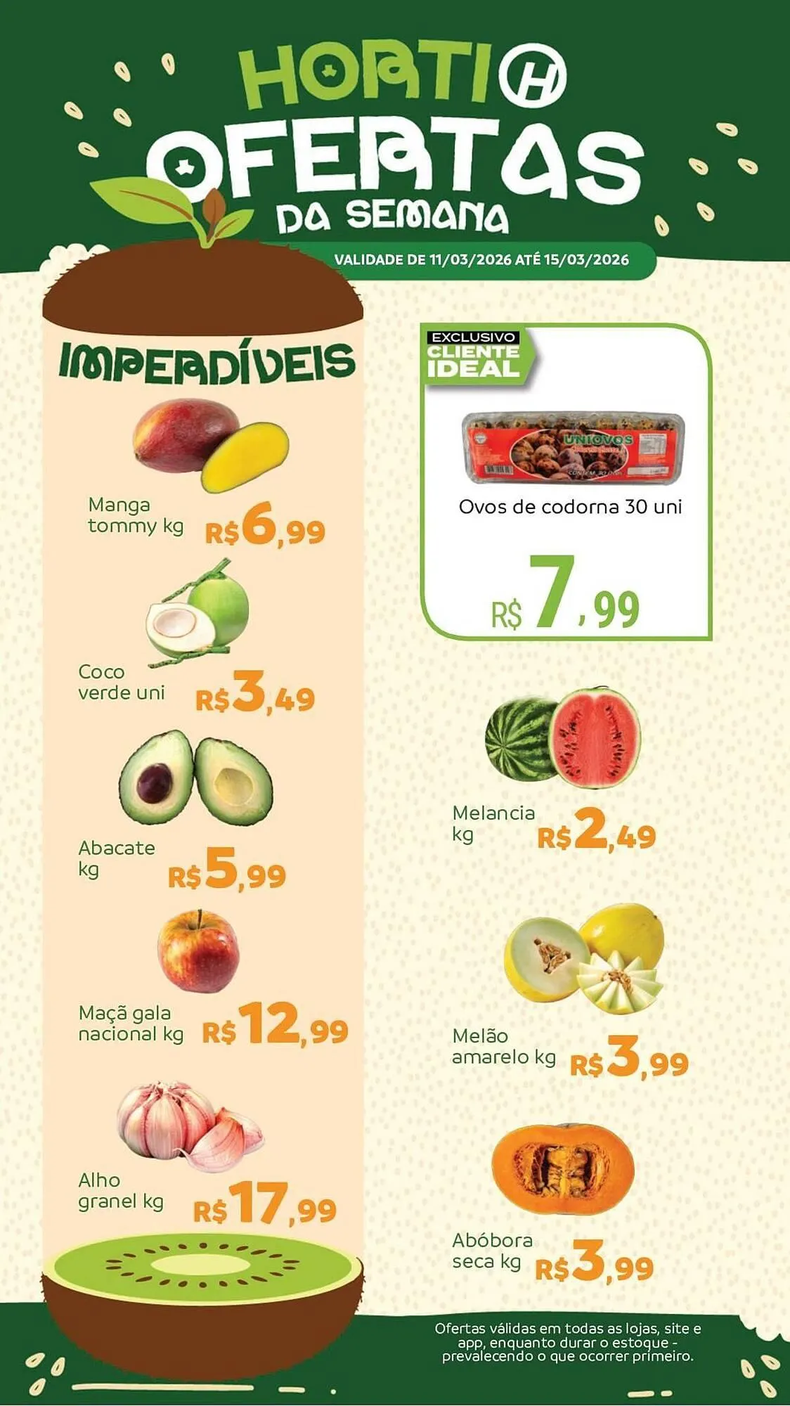 Encarte de Catálogo Hiperideal Supermercados 12 de março até 15 de março 2026 - Pagina 1