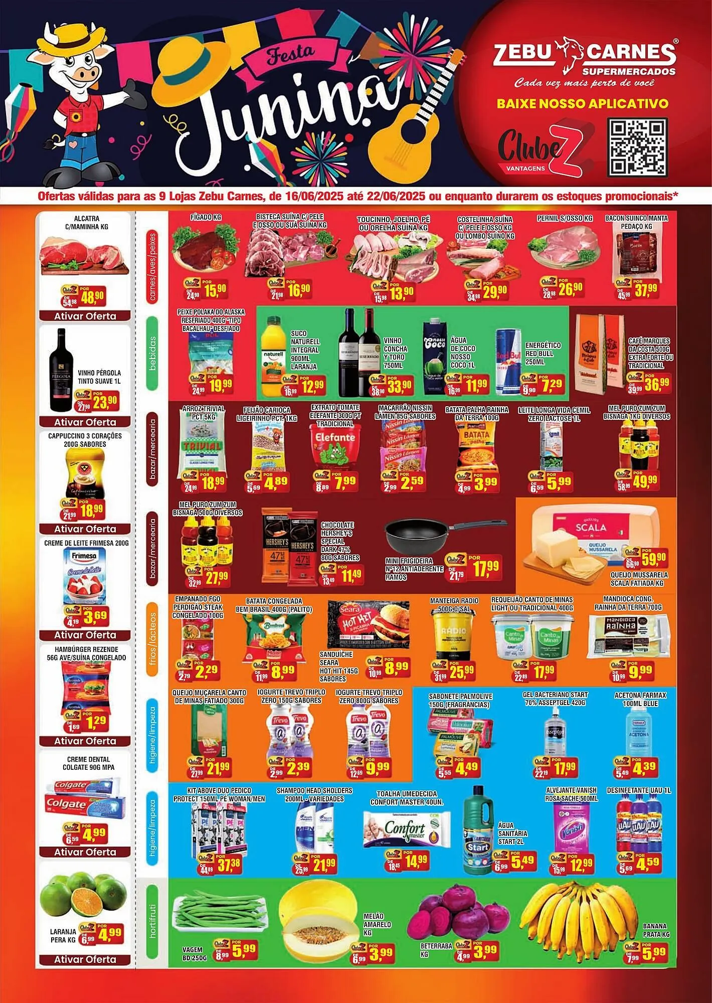 Encarte de Catálogo Zebu Carnes Supermercados 16 de junho até 22 de junho 2025 - Pagina 1