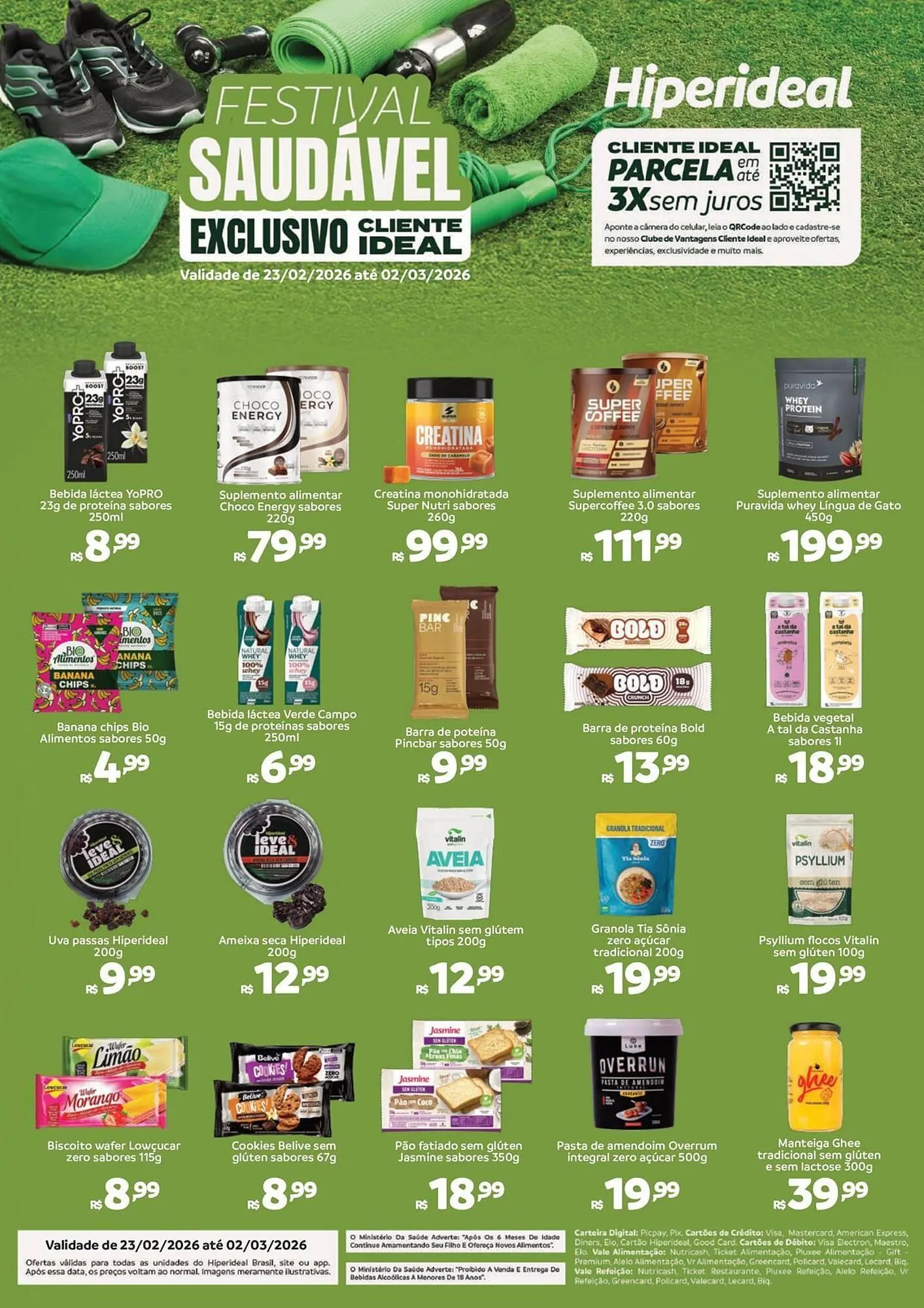 Encarte de Catálogo Hiperideal Supermercados 23 de fevereiro até 2 de março 2026 - Pagina 1