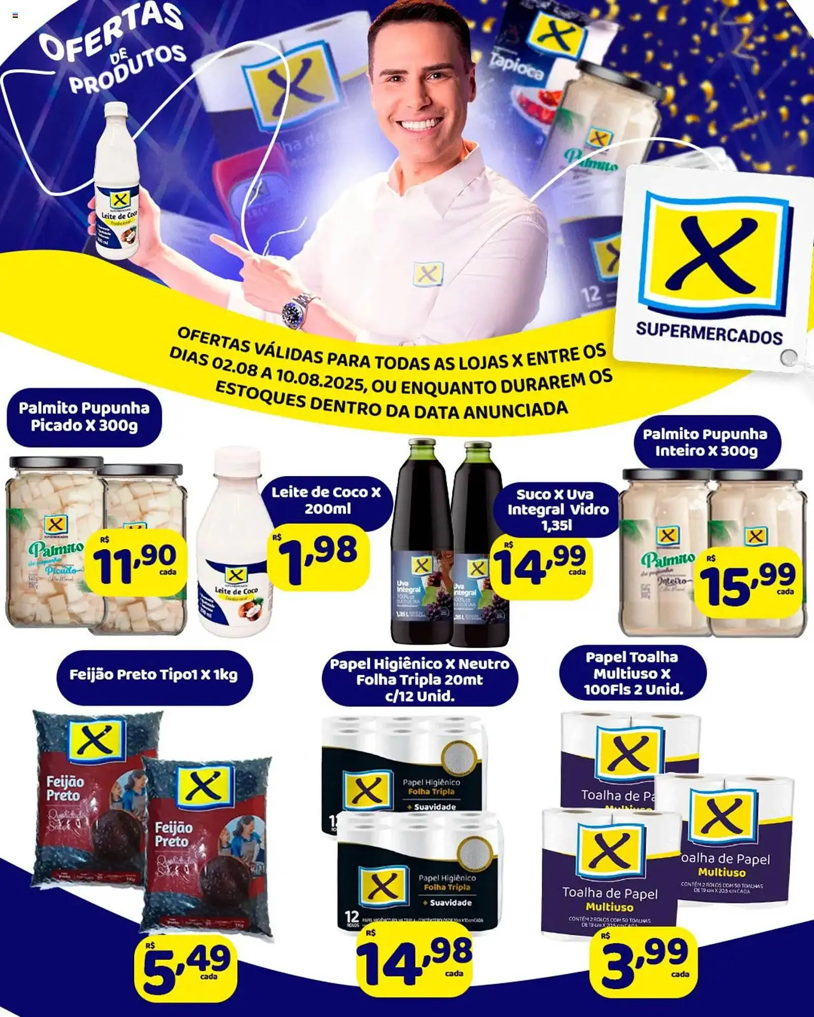 Encarte de Catálogo X Supermercados 2 de agosto até 10 de agosto 2025 - Pagina 2