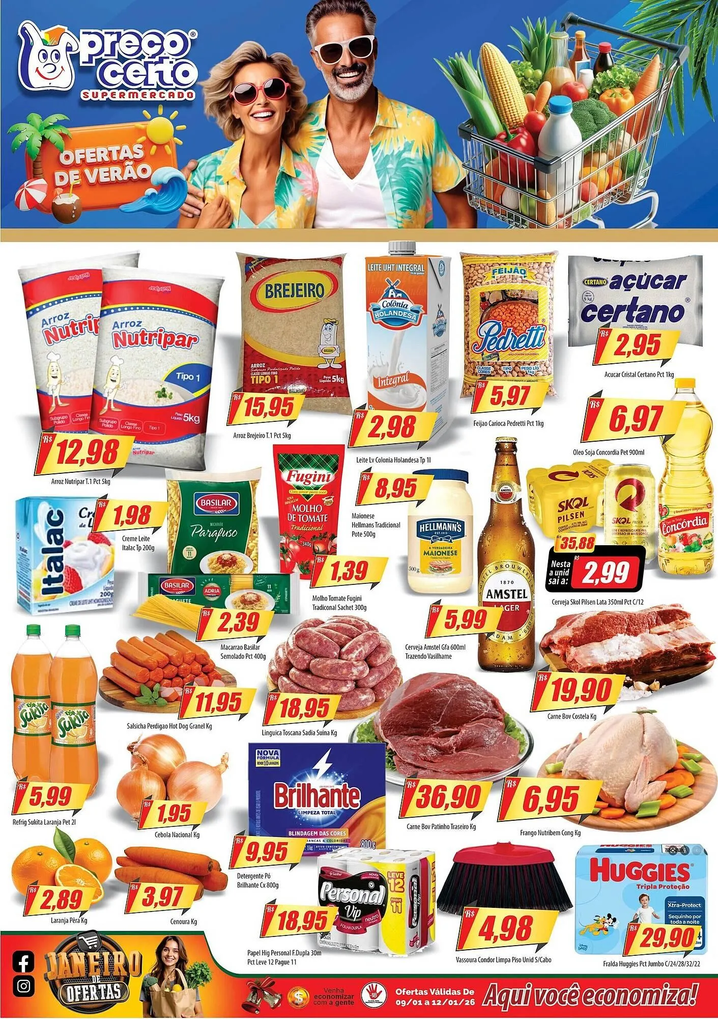 Encarte de Catálogo Preço Certo 9 de janeiro até 12 de janeiro 2026 - Pagina 1
