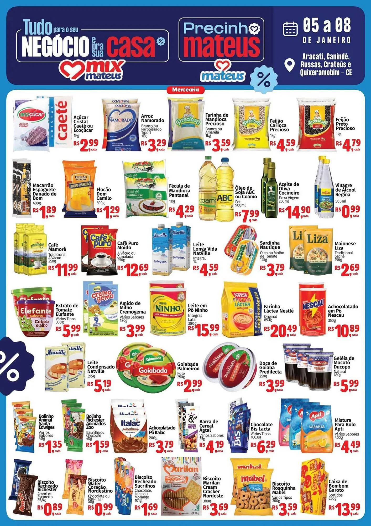 Encarte de Catálogo Supermercados Mateus 5 de janeiro até 8 de janeiro 2026 - Pagina 1