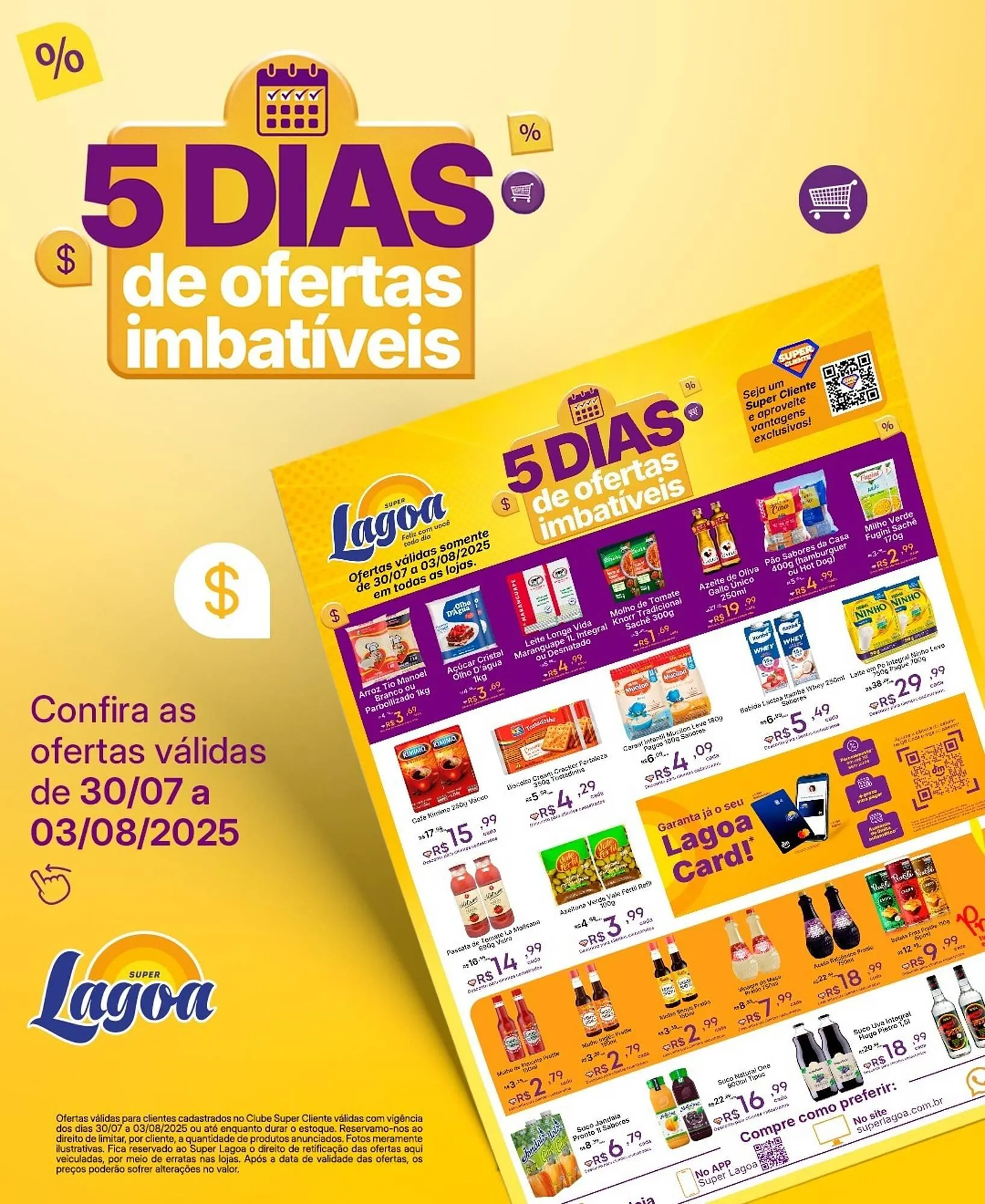 Encarte de Catálogo Super Lagoa 30 de julho até 3 de agosto 2025 - Pagina 1