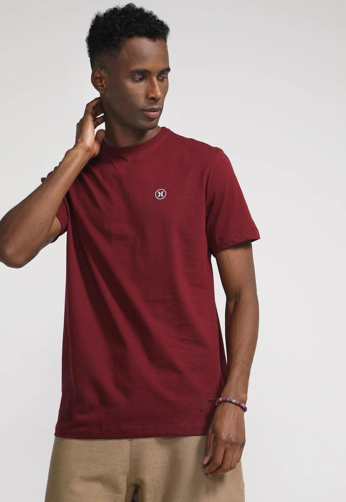 Camiseta Hurley Block Party Icon Vinho