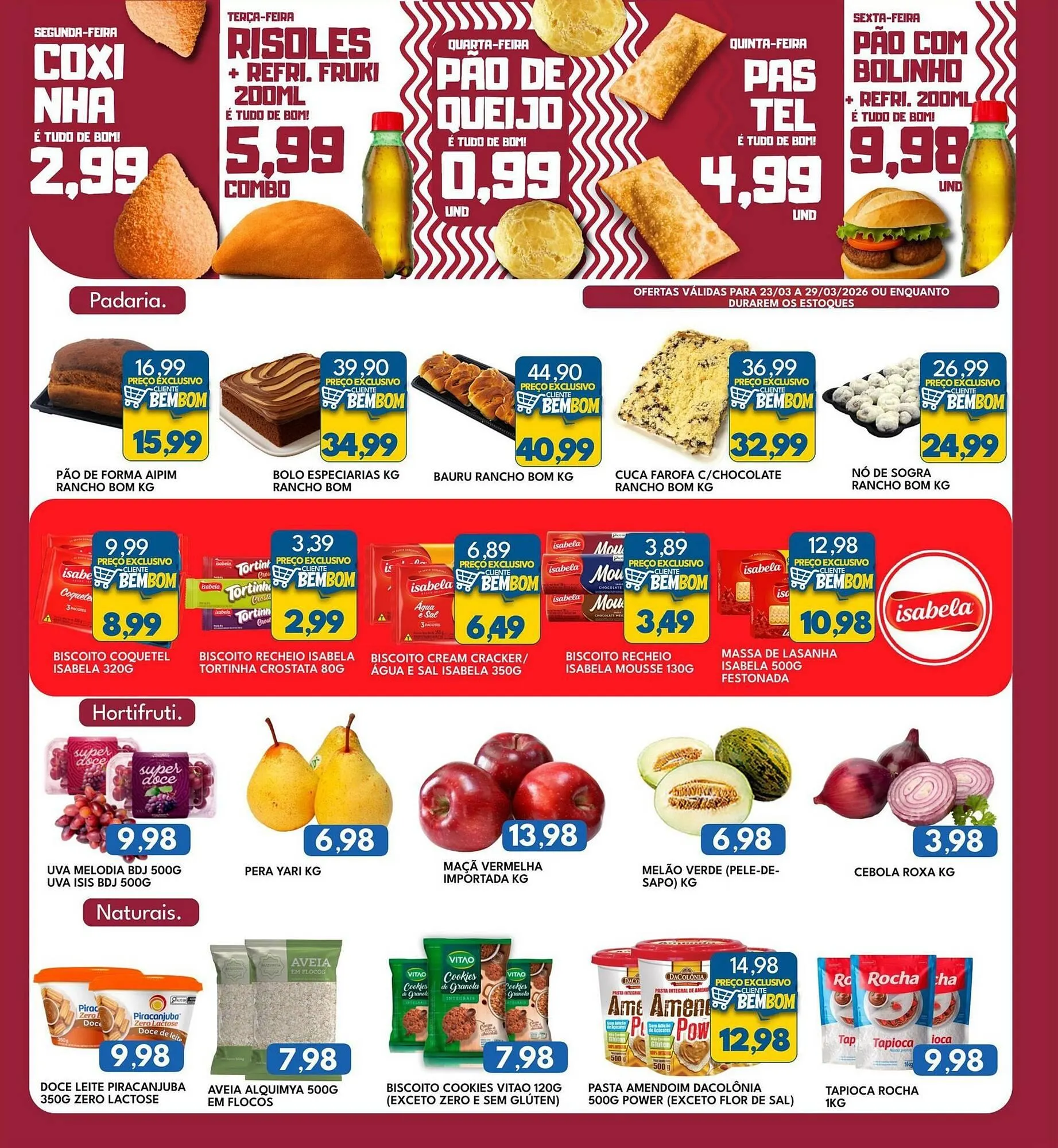 Encarte de Catálogo Rancho Bom Supermercados 23 de março até 29 de março 2026 - Pagina 4