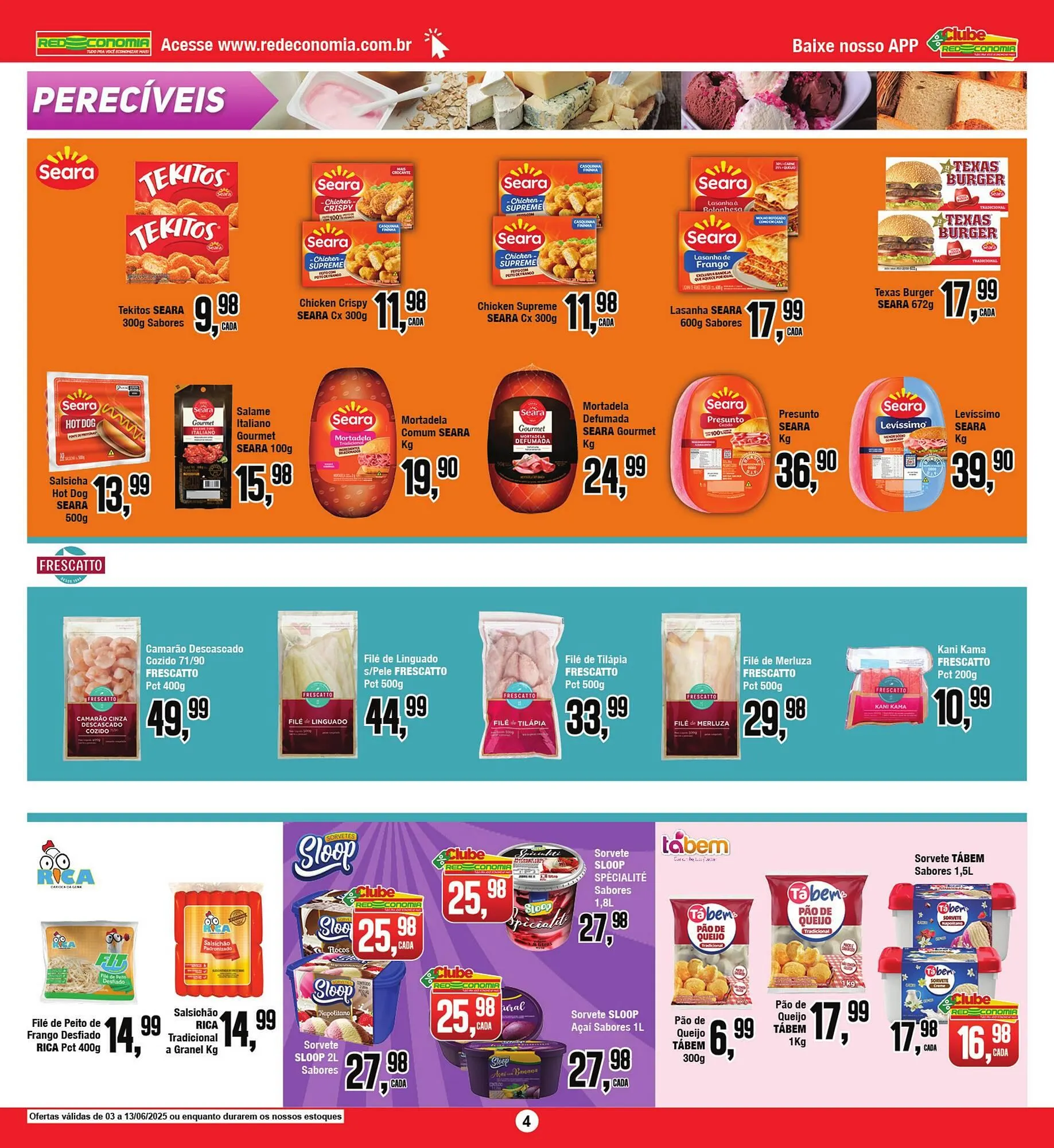 Encarte de Catálogo Rede Economia 4 de junho até 14 de junho 2025 - Pagina 4