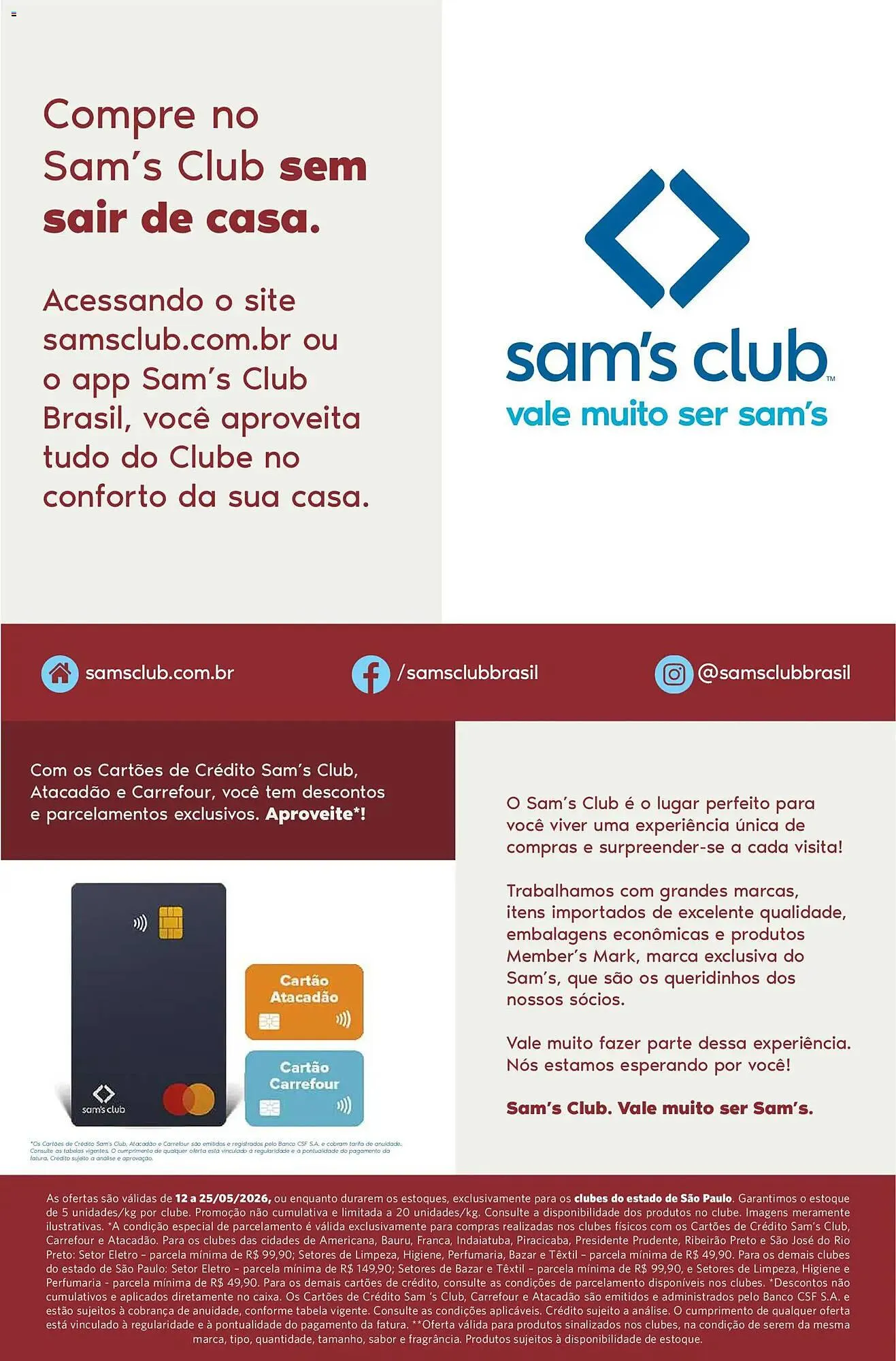 Encarte de Folheto Sam's Club 12 de maio até 25 de maio 2026 - Pagina 14