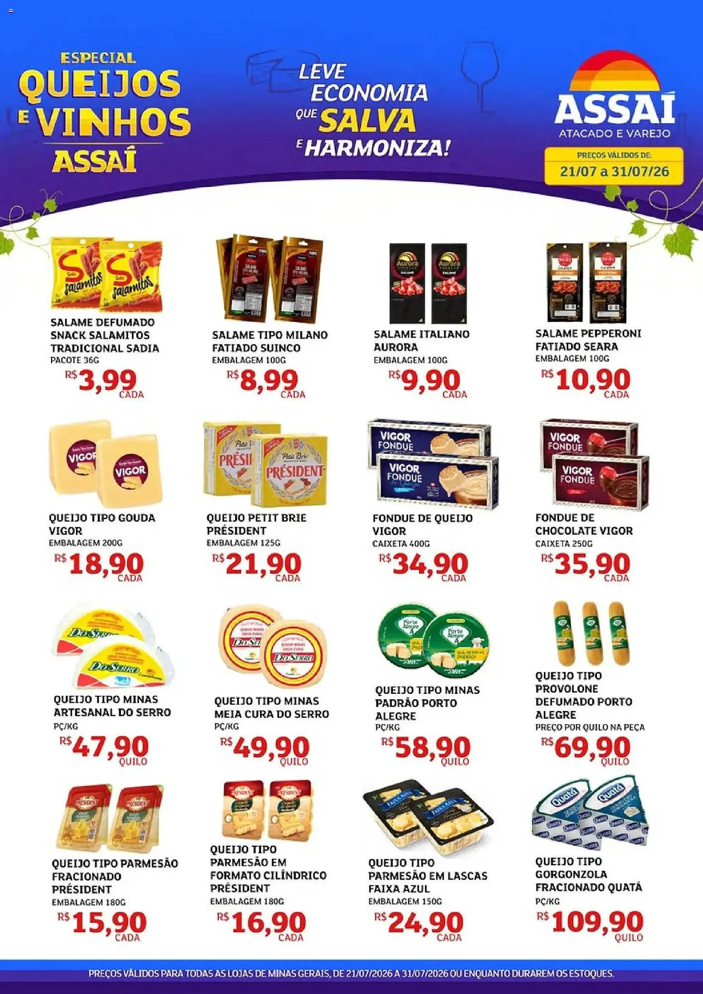 Encarte de Encarte Assaí Atacadista 21 de julho até 31 de julho 2026 - Pagina 1