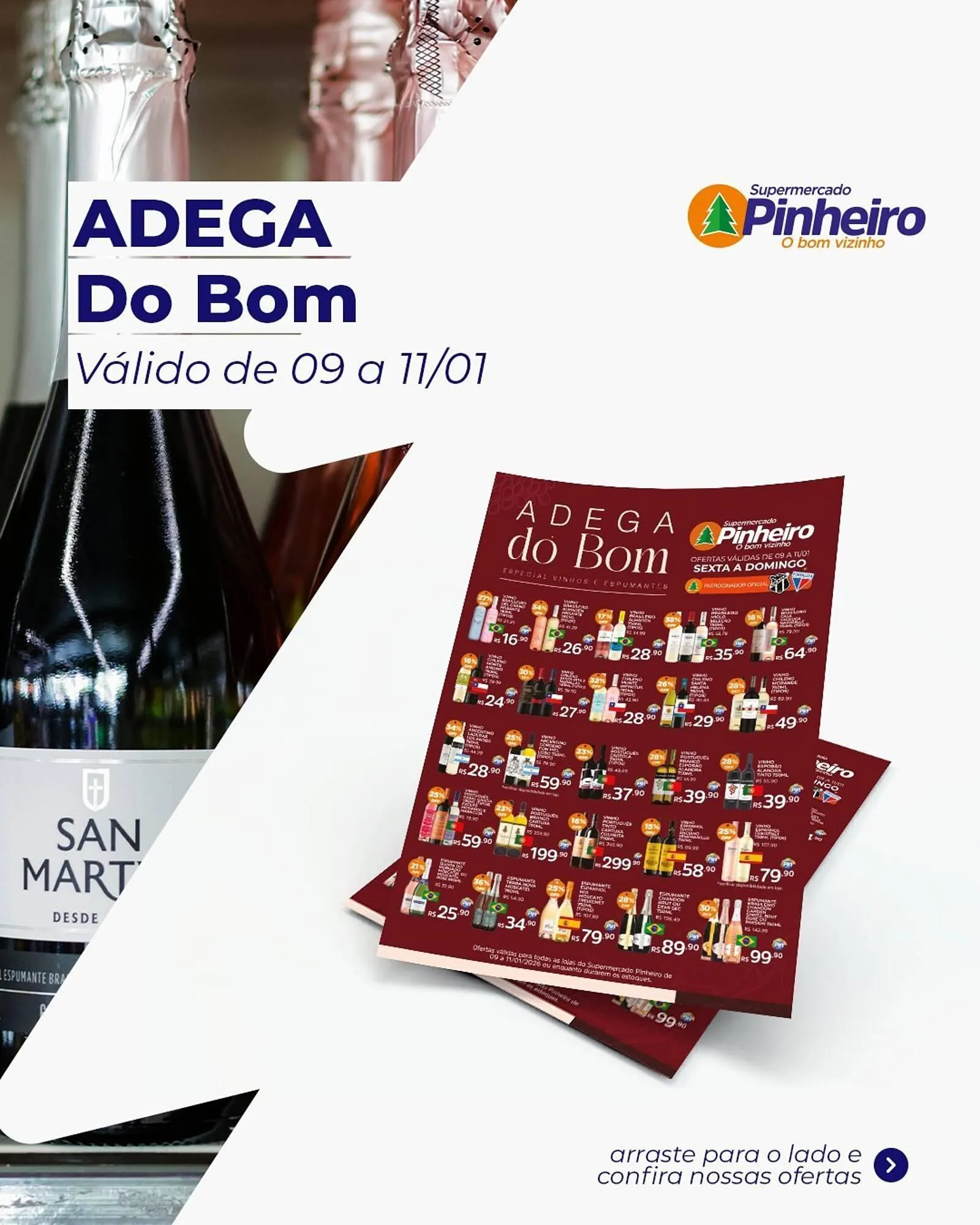 Encarte de Encarte Pinheiro Supermercado 9 de janeiro até 11 de janeiro 2026 - Pagina 1