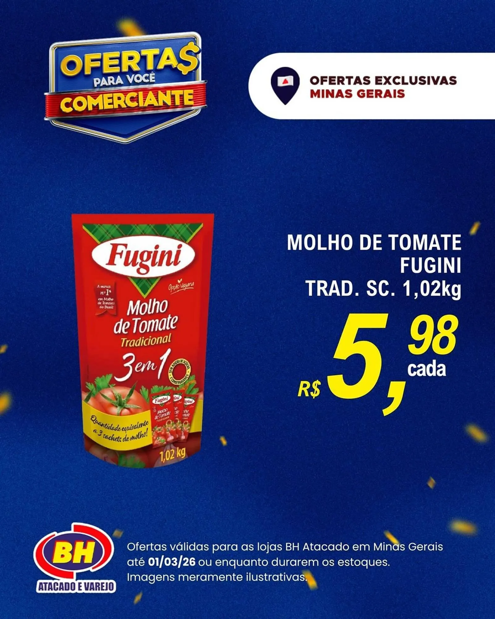 Encarte de Folheto Supermercados BH 25 de fevereiro até 1 de março 2026 - Pagina 1