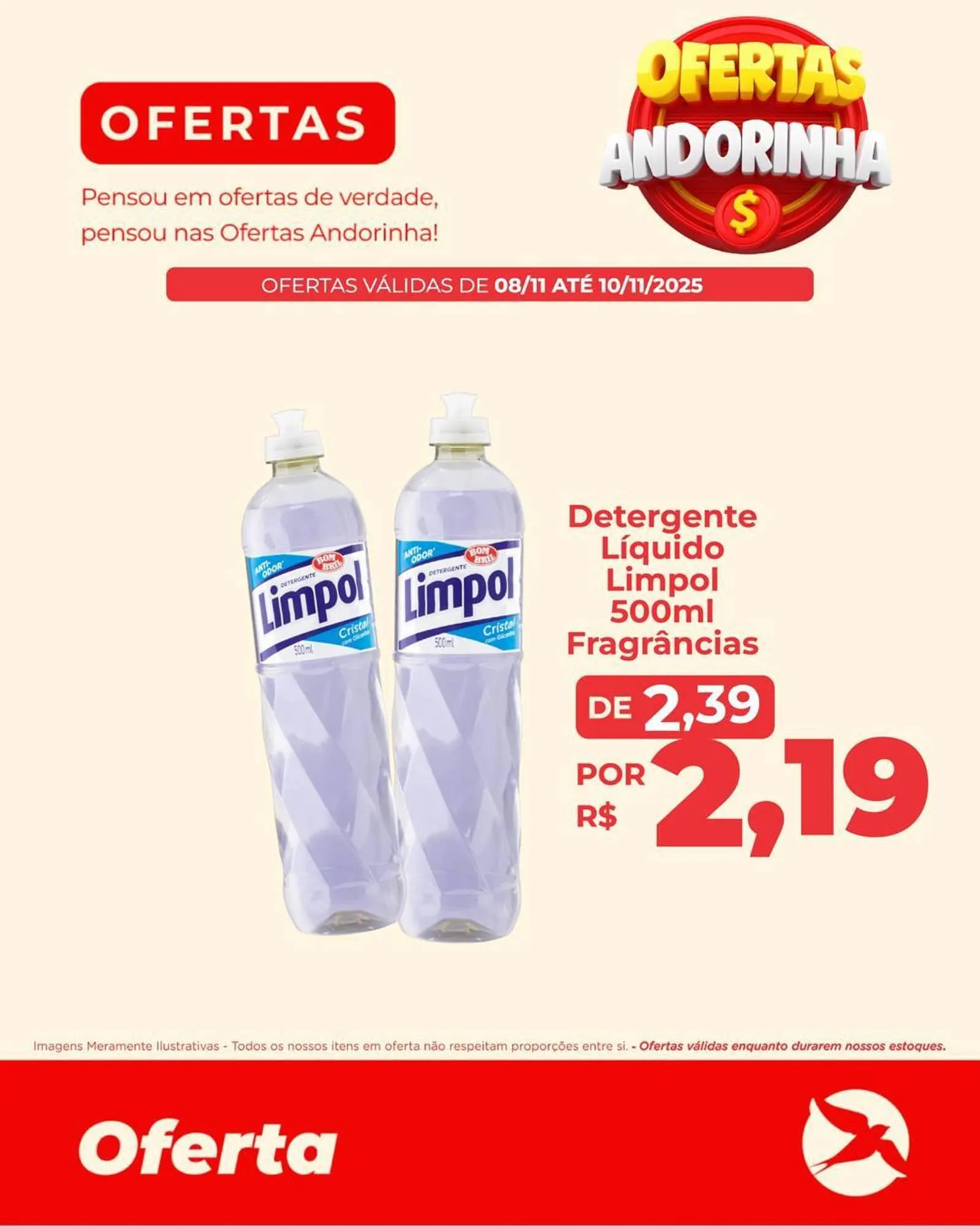 Encarte de Folheto Andorinha Hipermercado 8 de novembro até 10 de novembro 2025 - Pagina 1