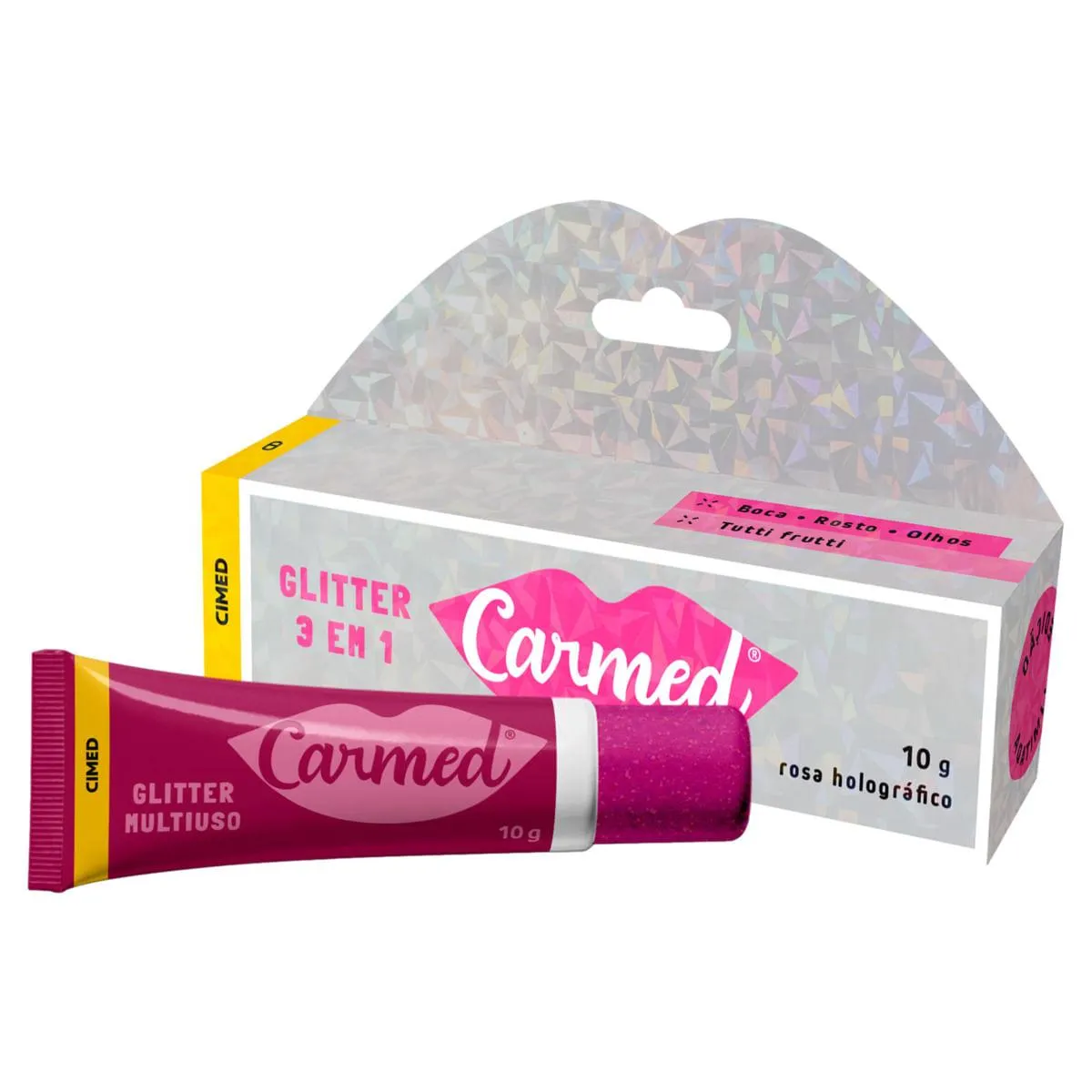 Hidratante Labial Carmed 10g Gliter 3 em 1