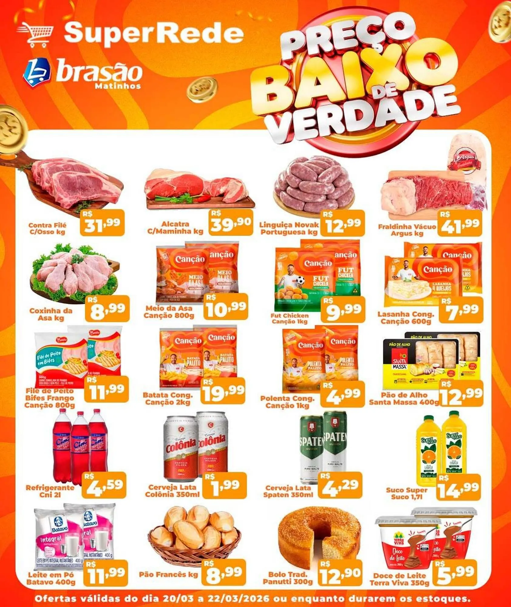 Encarte de Catálogo Super Rede Atacadista 20 de março até 22 de março 2026 - Pagina 1