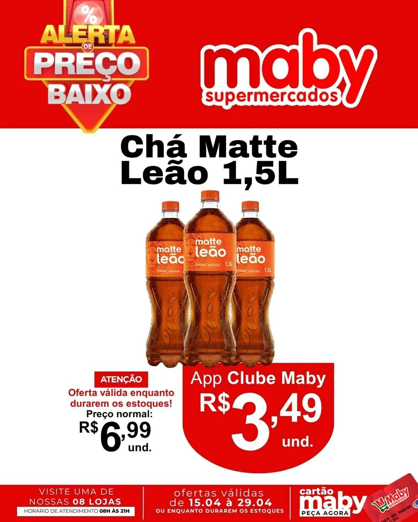 Encarte de Catálogo Maby Supermercados 15 de abril até 29 de abril 2026 - Pagina 1