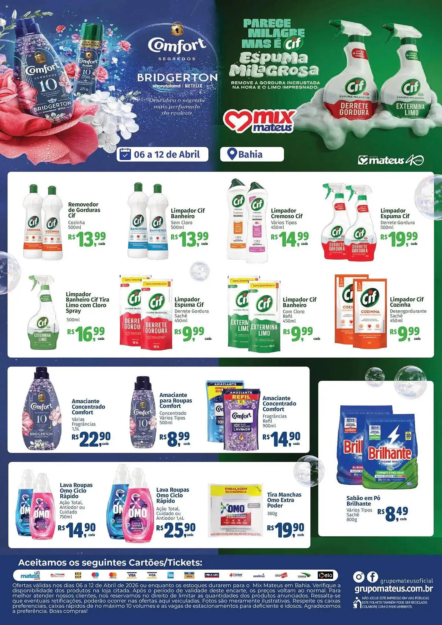 Encarte de Catálogo Supermercados Mateus 6 de abril até 12 de abril 2026 - Pagina 1