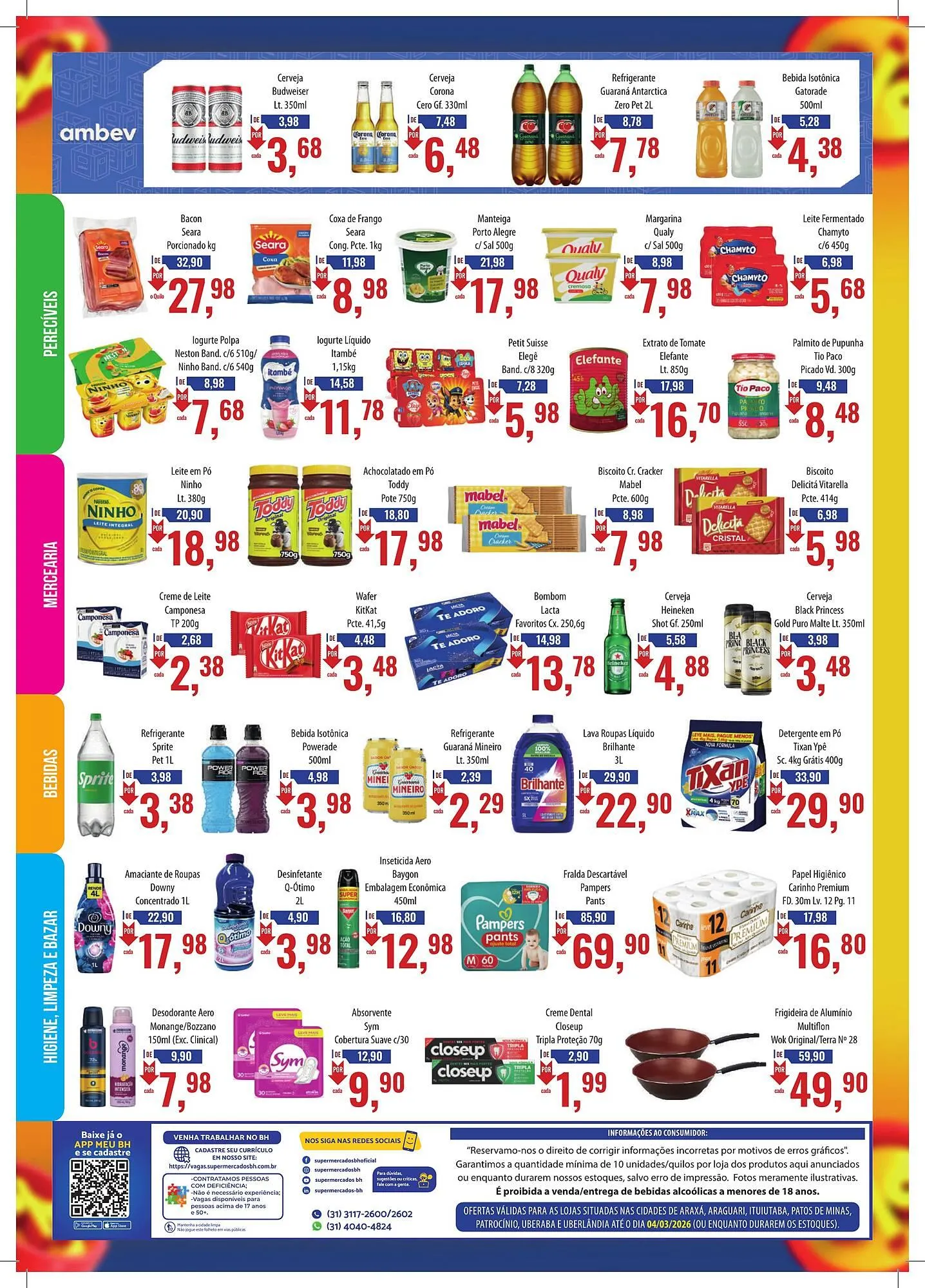Encarte de Folheto Supermercados BH 26 de fevereiro até 4 de março 2026 - Pagina 2