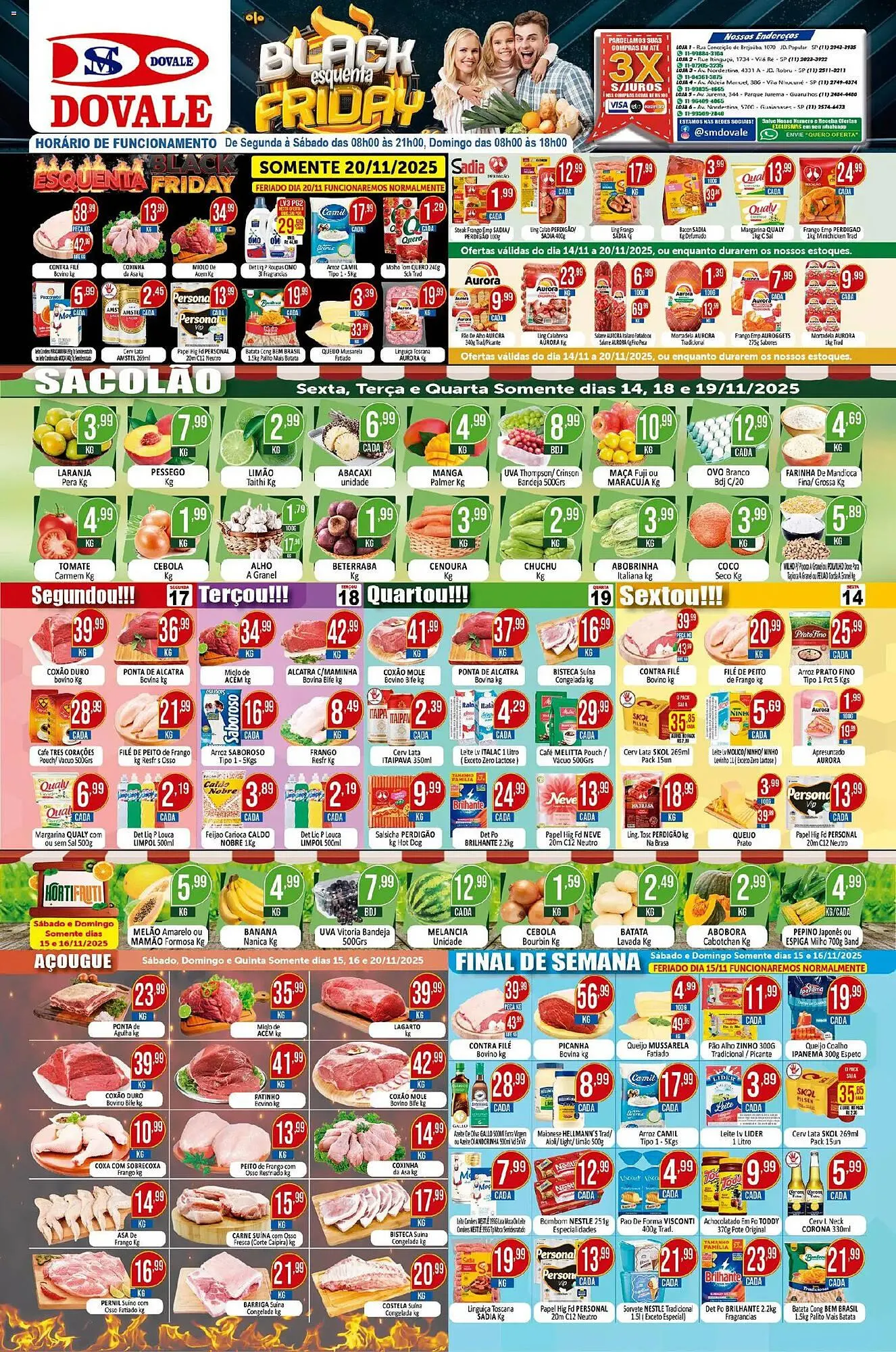 Encarte de Folheto Dovale 18 de novembro até 20 de novembro 2025 - Pagina 1