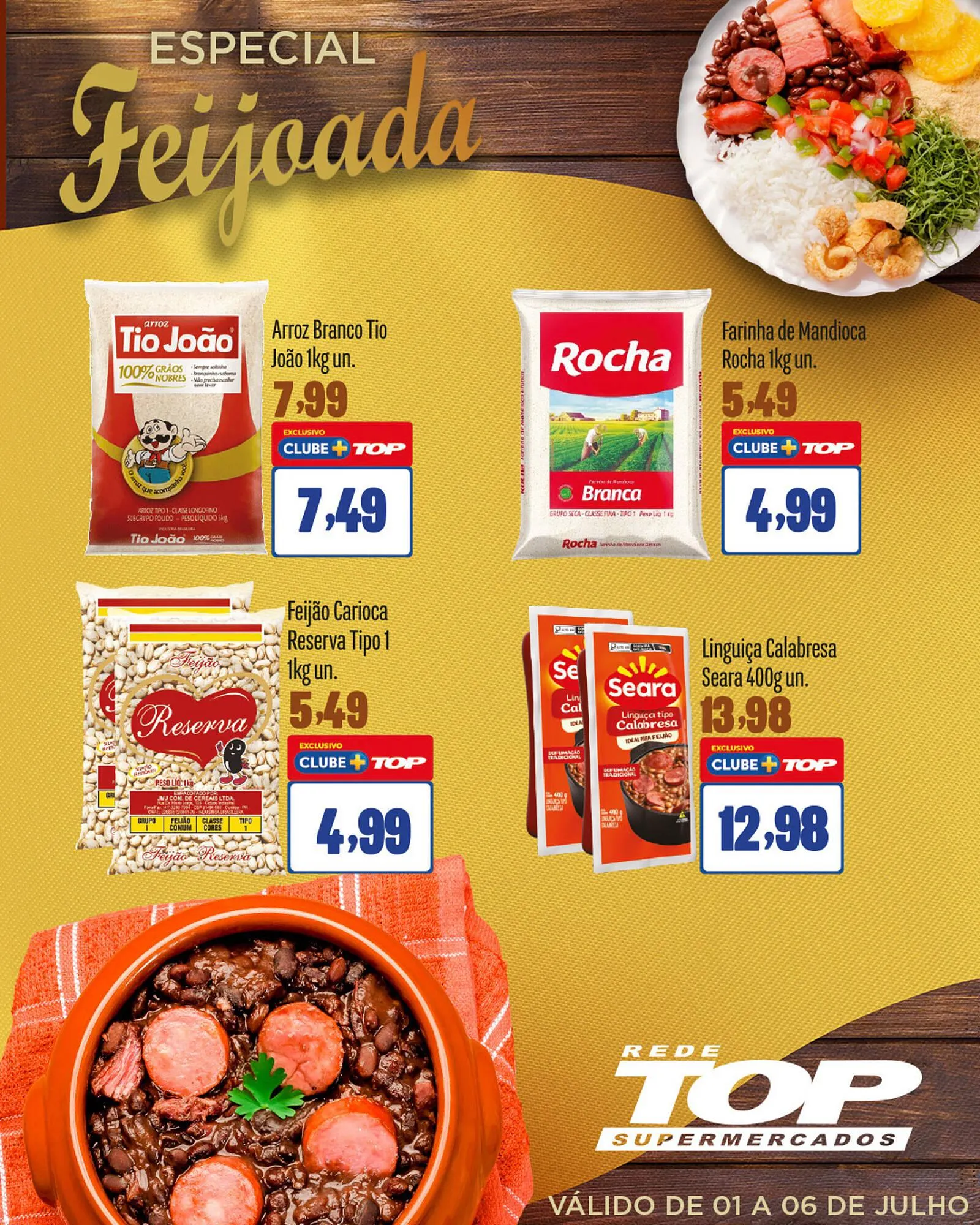 Encarte de Catálogo Rede Top 1 de julho até 6 de julho 2025 - Pagina 1