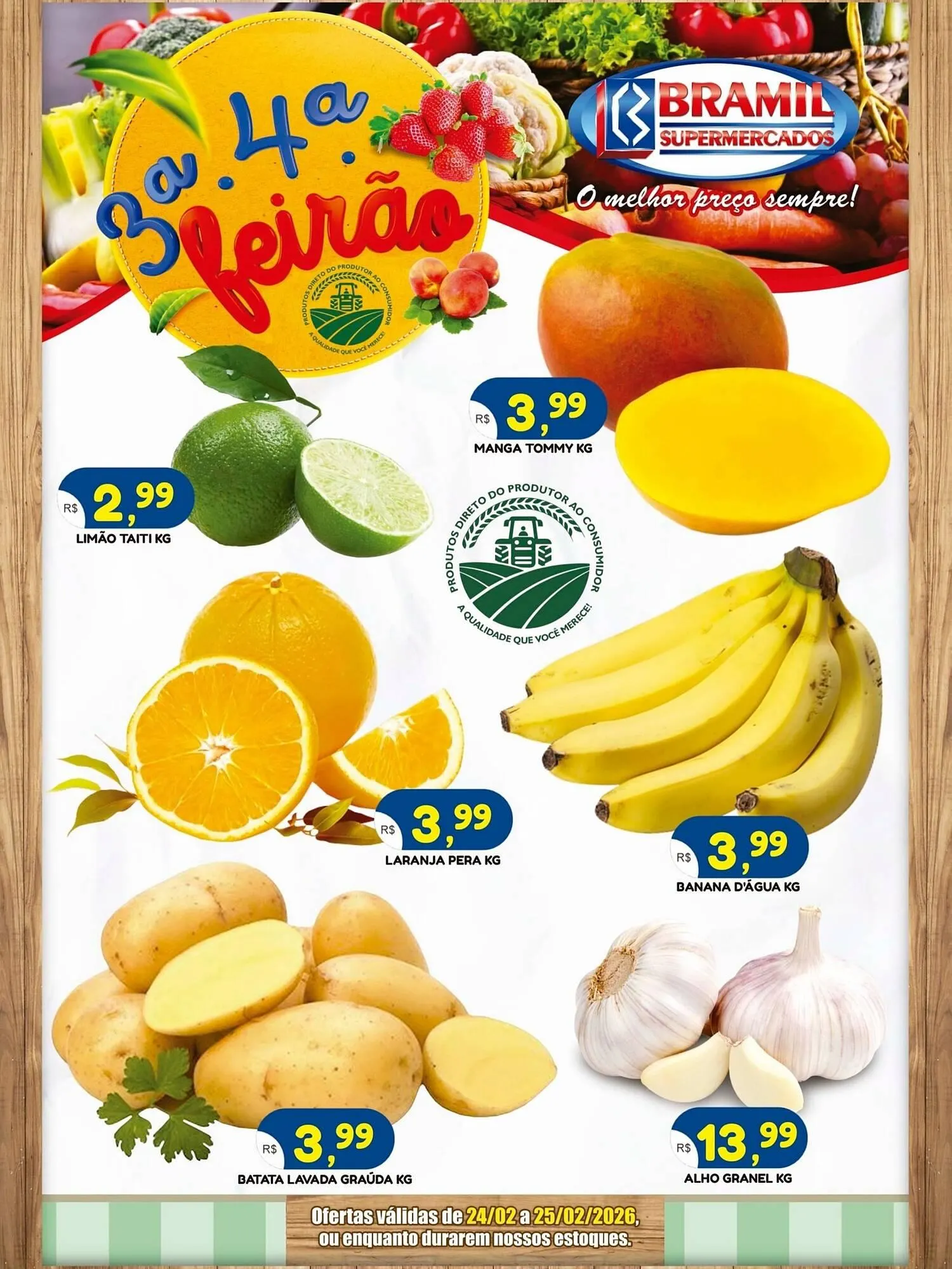 Encarte de Encarte Bramil Supermercados 23 de fevereiro até 25 de fevereiro 2026 - Pagina 1