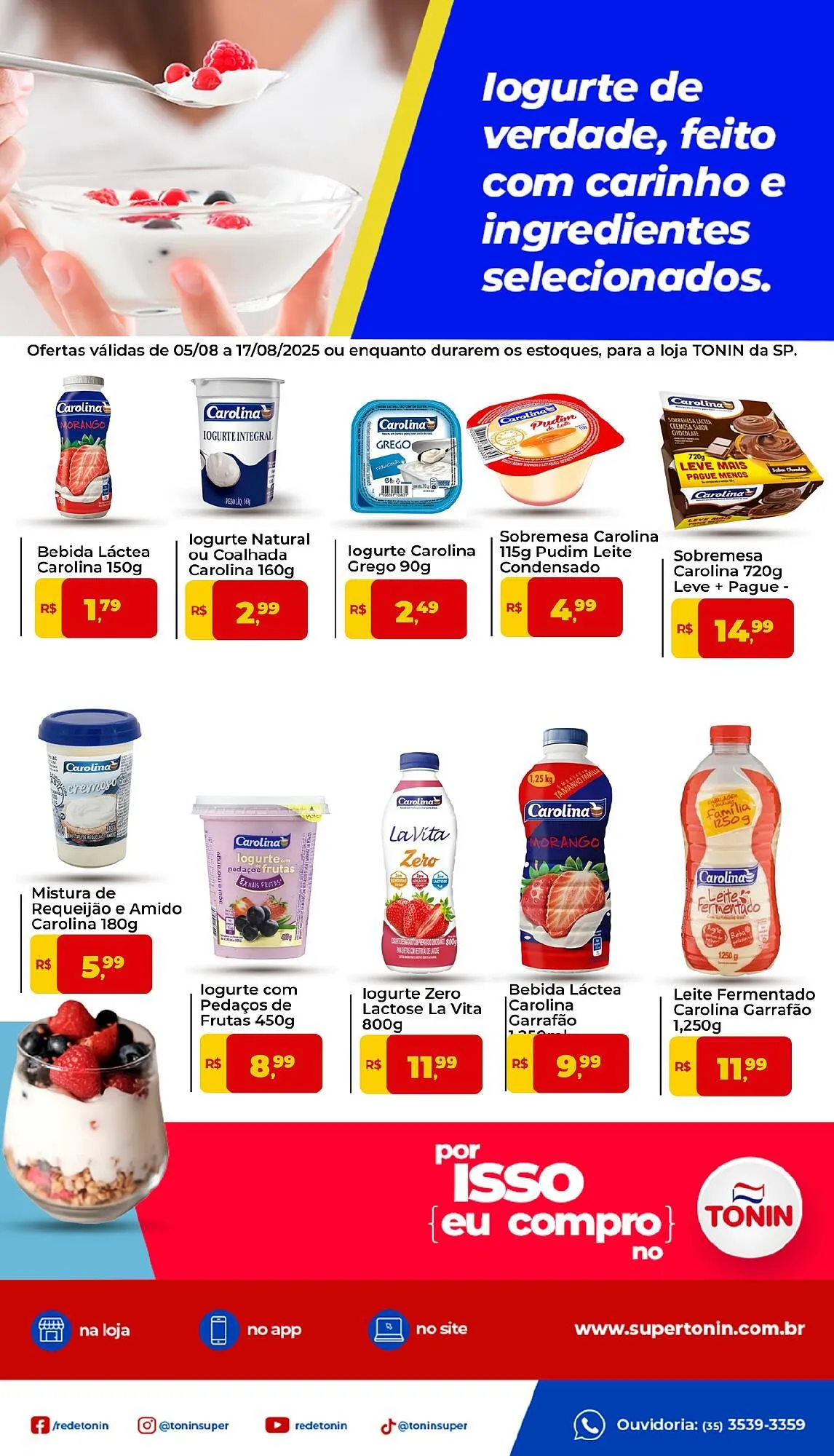 Encarte de Catálogo Tonin Superatacado 5 de agosto até 17 de agosto 2025 - Pagina 1