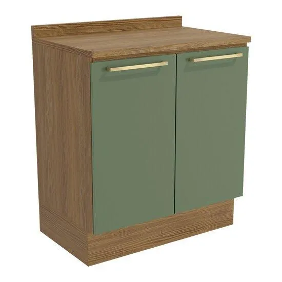 Balcão Multiuso com Tampo 80cm Kappesberg Botanic, 2 Portas - CB773