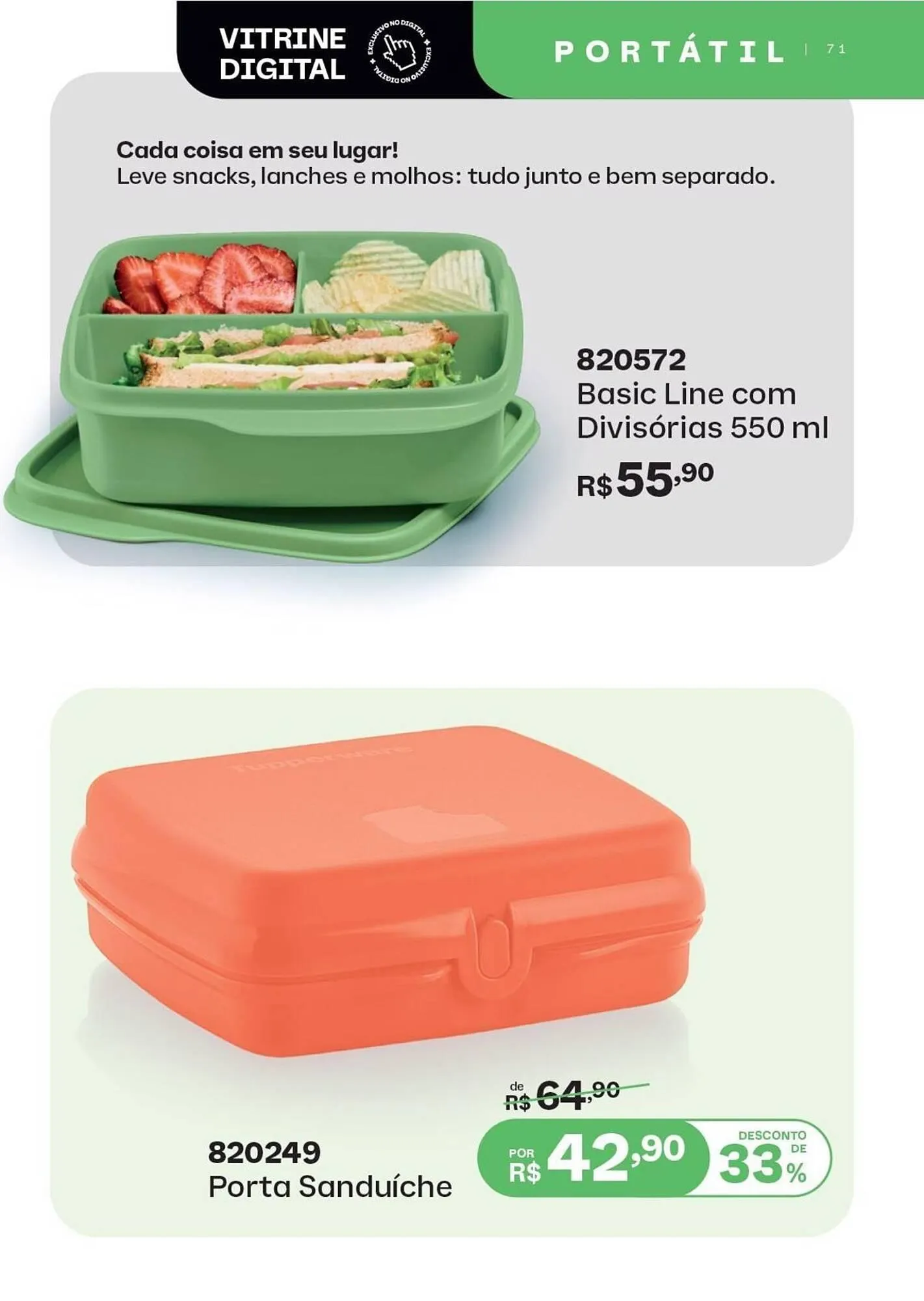 Encarte de Catálogo Tupperware 1 de outubro até 31 de outubro 2025 - Pagina 71