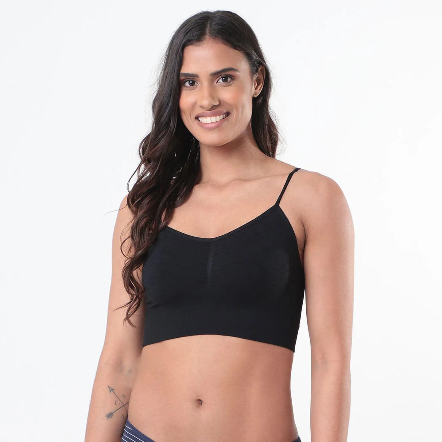 Top Sem Costura Preto - Selene