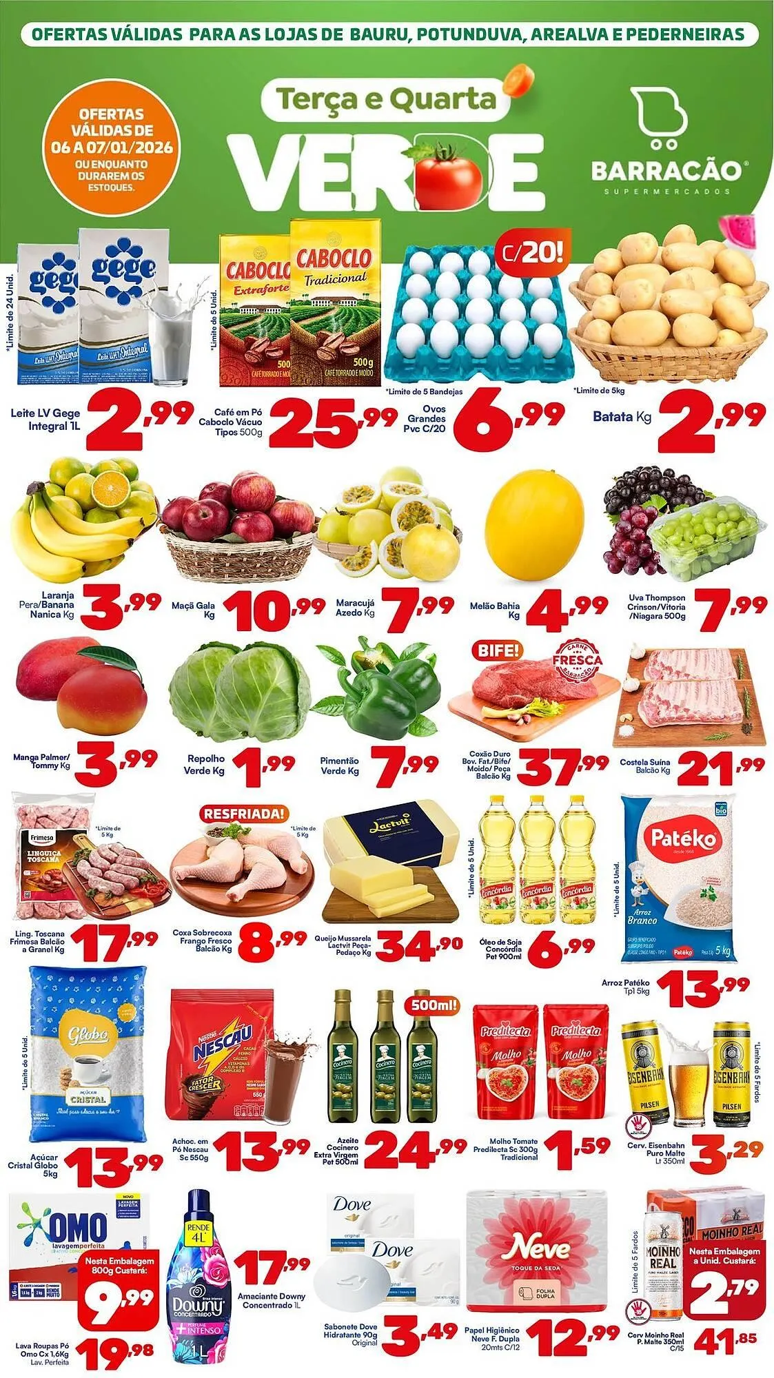 Encarte de Catálogo Barracão Supermercado 6 de janeiro até 7 de janeiro 2026 - Pagina 1