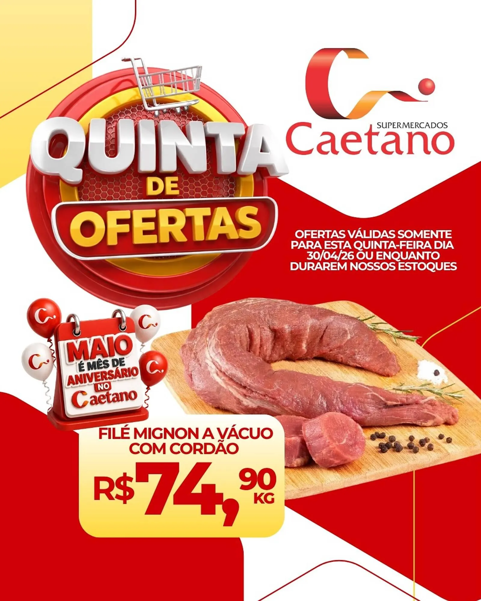 Encarte de Catálogo Supermercados Caetano 30 de abril até 30 de abril 2026 - Pagina 2