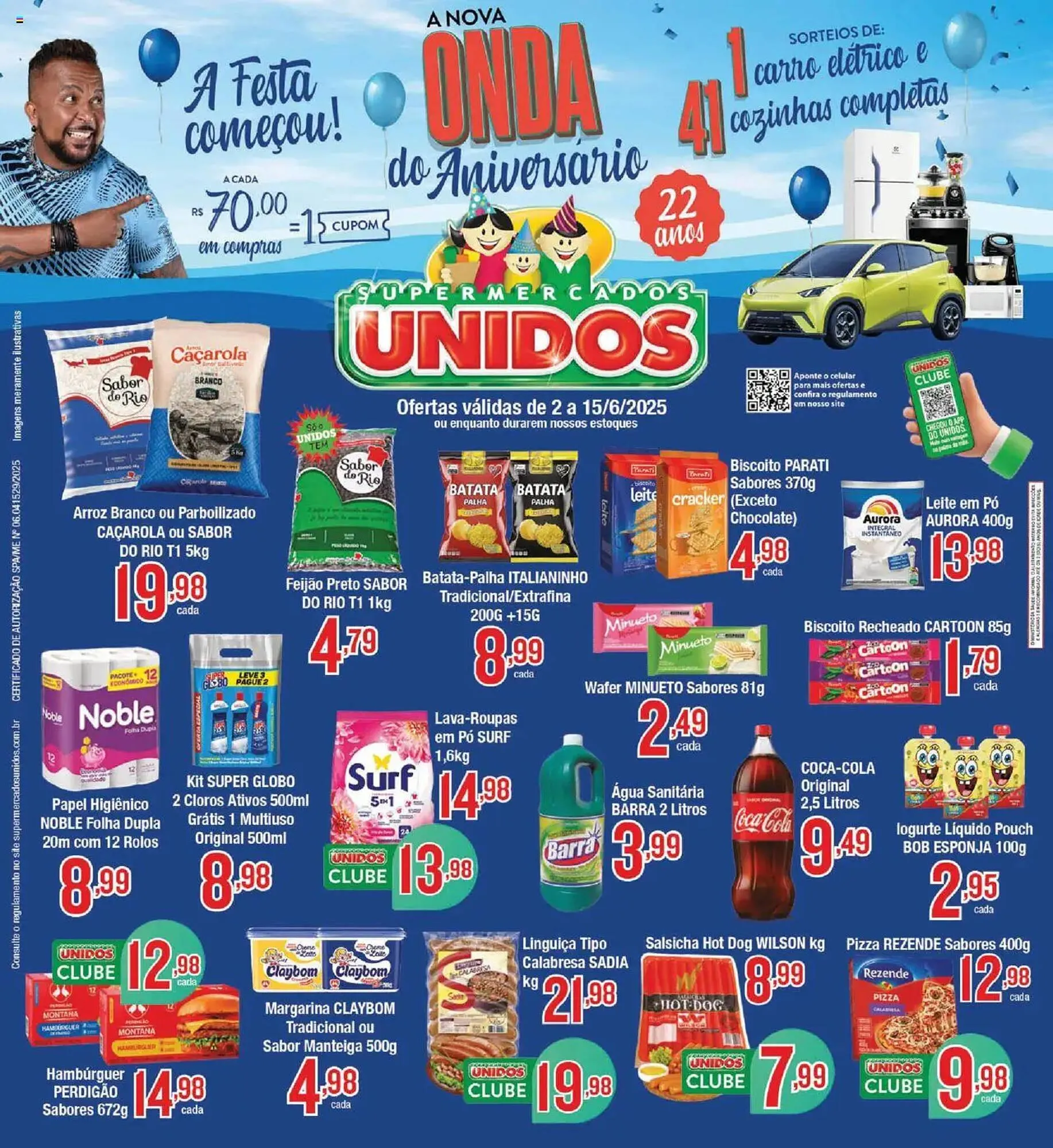 Encarte de Catálogo Supermercados Unidos 2 de junho até 15 de junho 2025 - Pagina 1