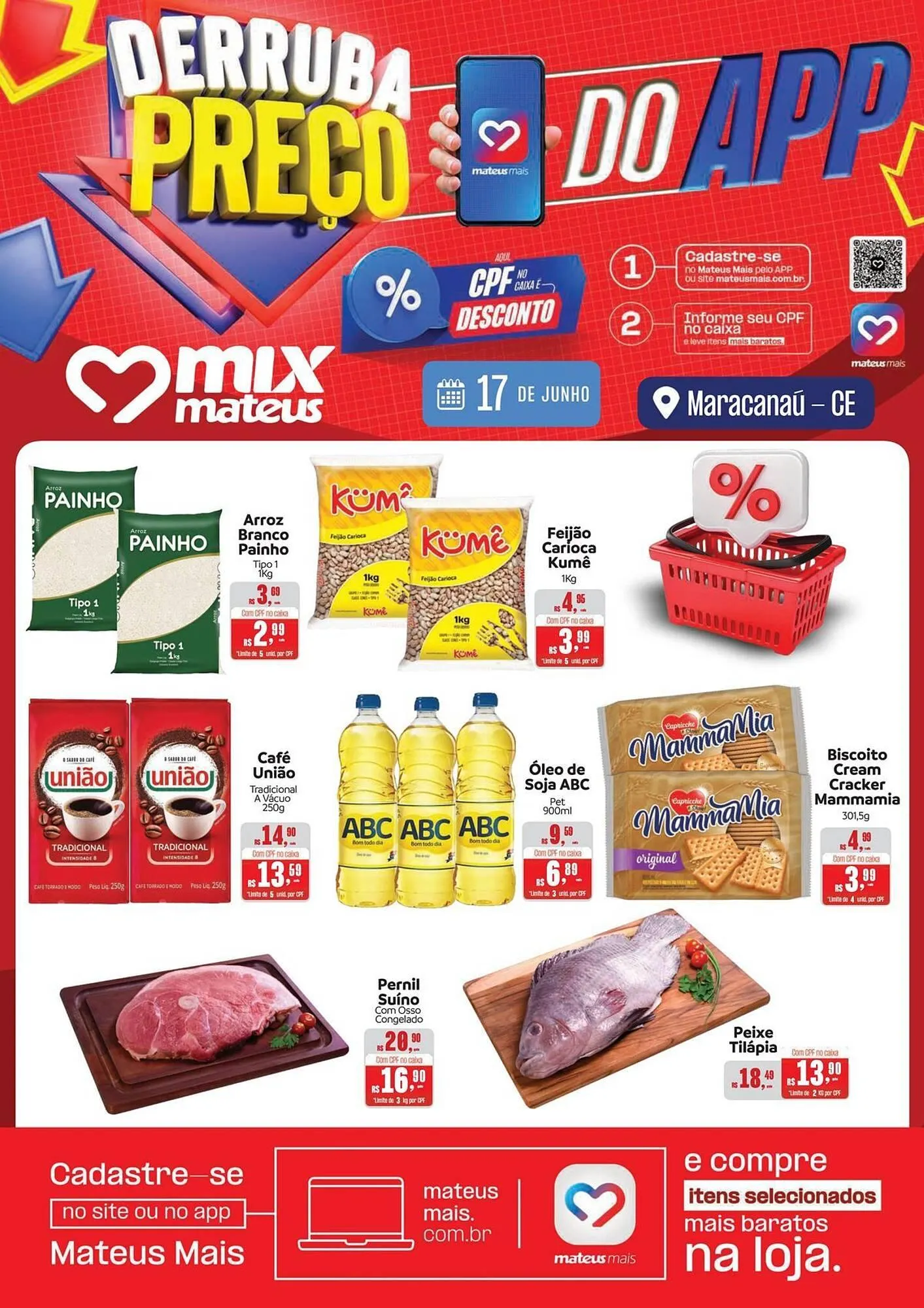 Encarte de Catálogo Supermercados Mateus 17 de junho até 17 de junho 2025 - Pagina 1