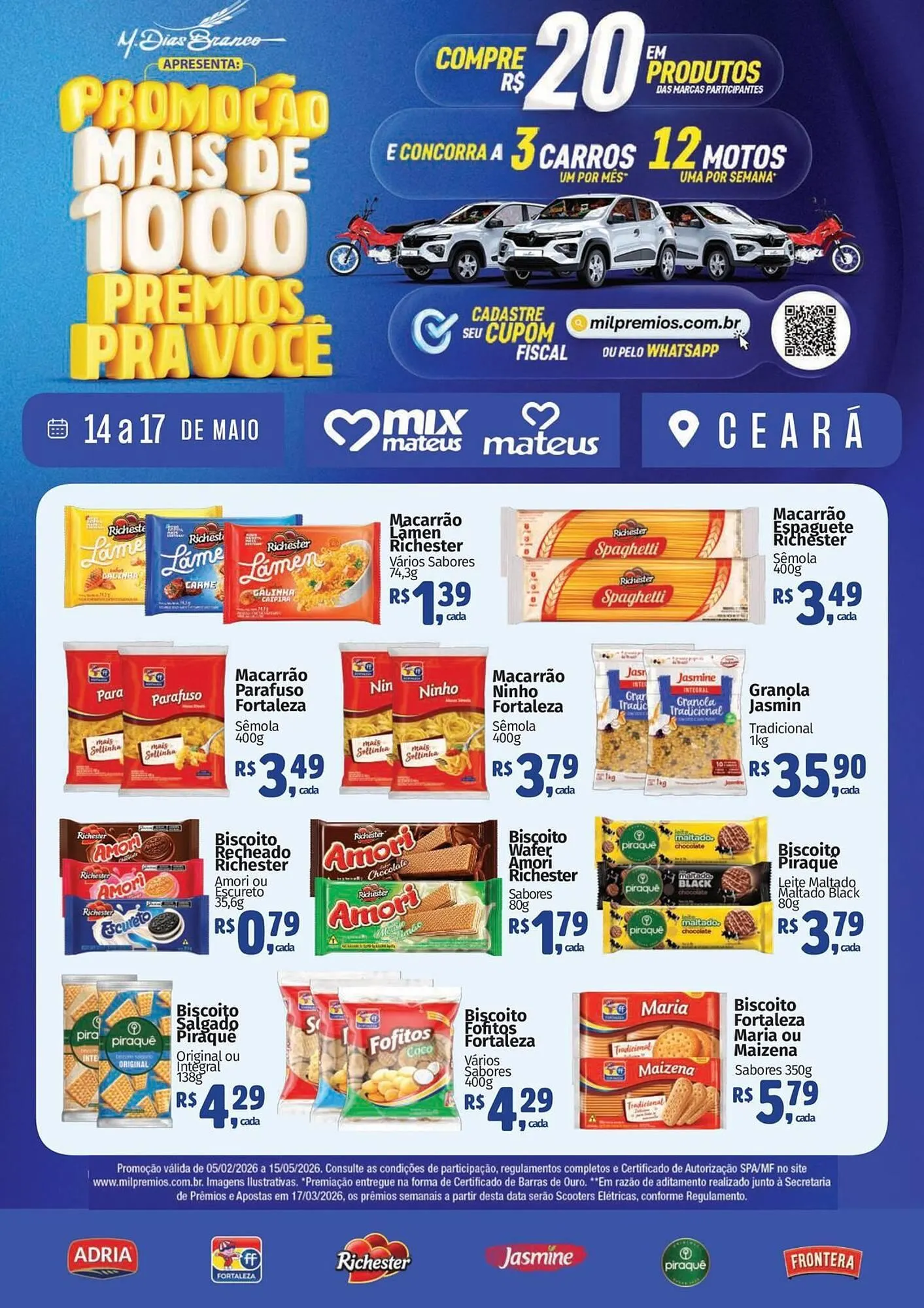 Encarte de Catálogo Supermercados Mateus 13 de maio até 17 de maio 2026 - Pagina 1