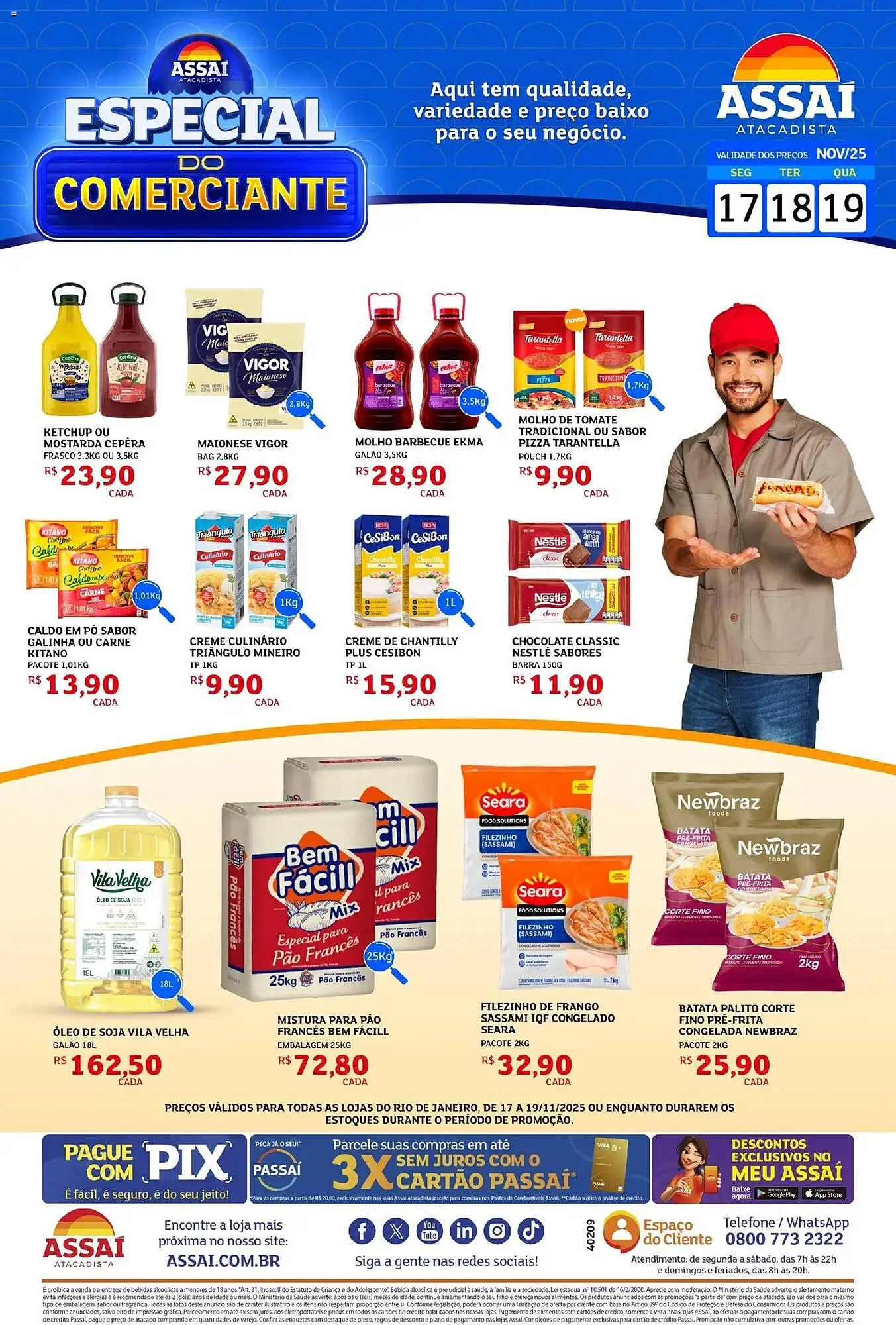 Encarte de Encarte Assaí Atacadista 17 de novembro até 19 de novembro 2025 - Pagina 1