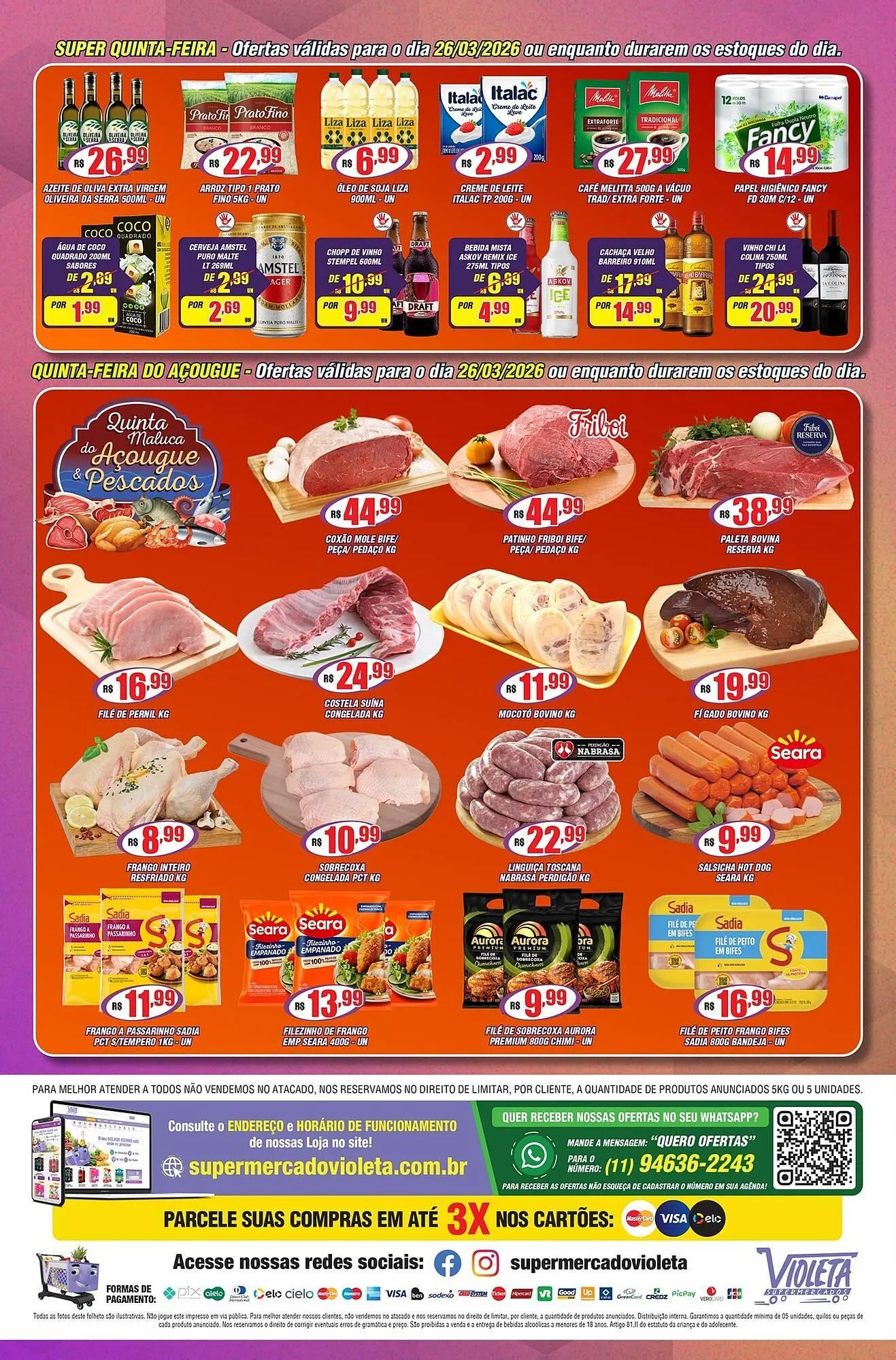 Encarte de Catálogo Violeta Supermercados 24 de março até 25 de março 2026 - Pagina 4