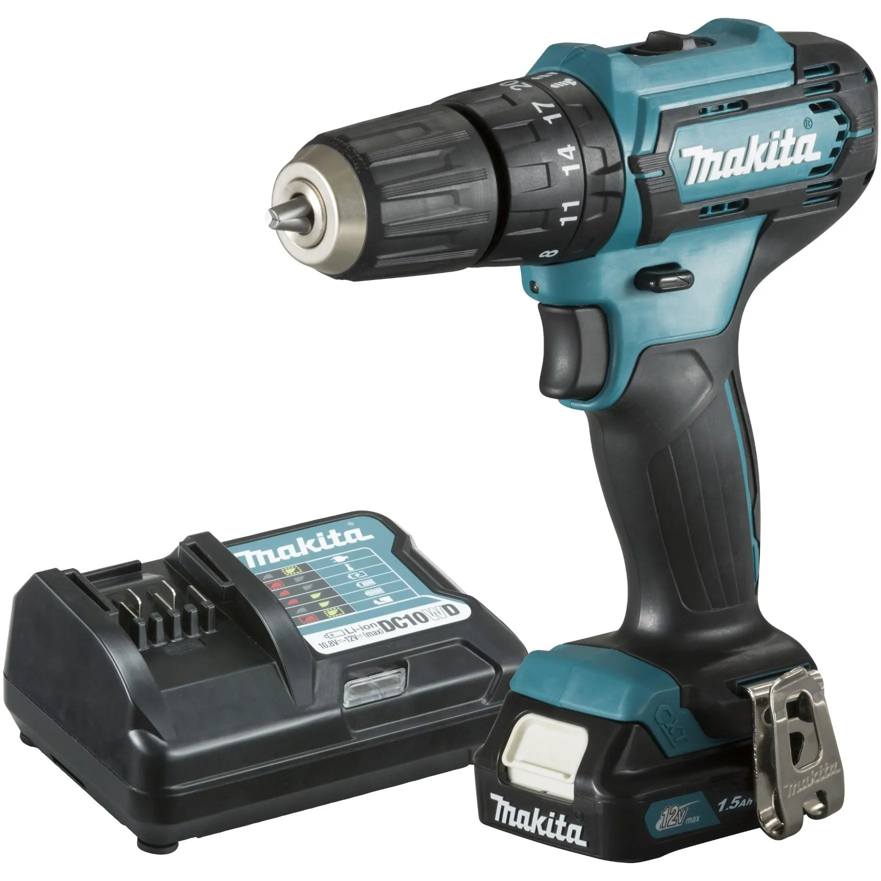 Furadeira e Parafusadeira de Impacto Makita a Bateria 12V HP333DWYX3