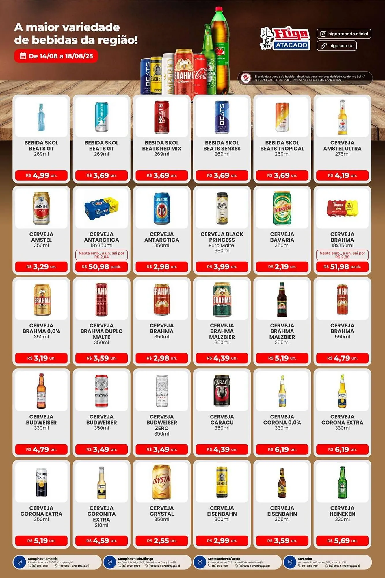 Encarte de Catálogo Higa Atacado 14 de agosto até 18 de agosto 2025 - Pagina 1