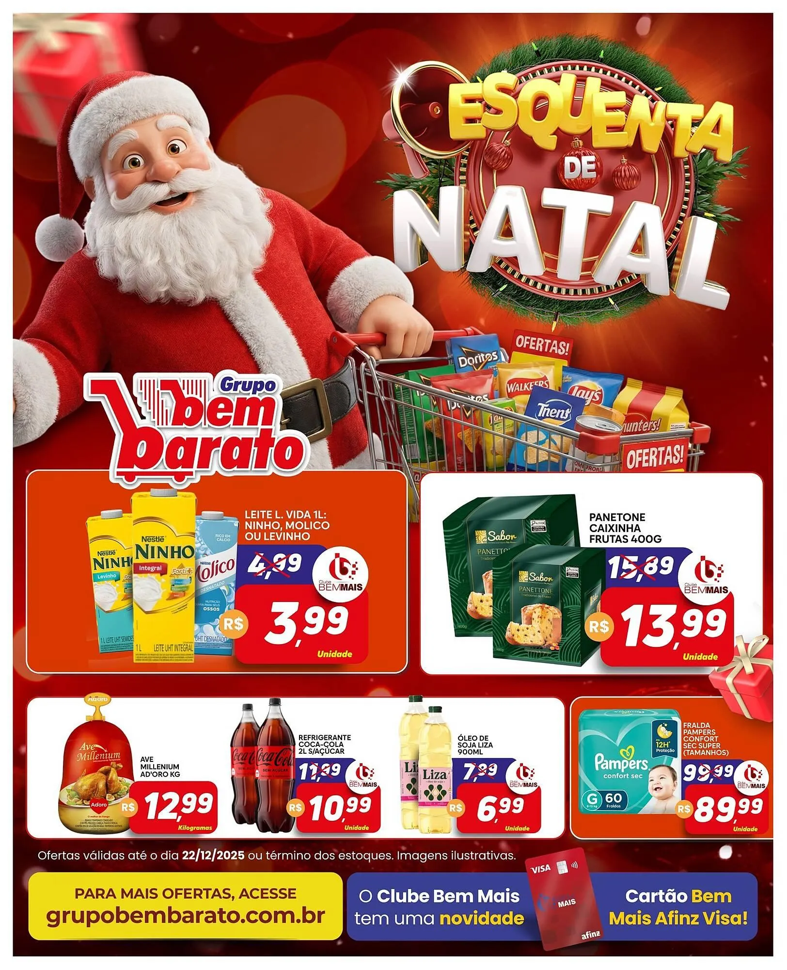 Encarte de Catálogo Supermercado Bem Barato 16 de dezembro até 22 de dezembro 2025 - Pagina 1