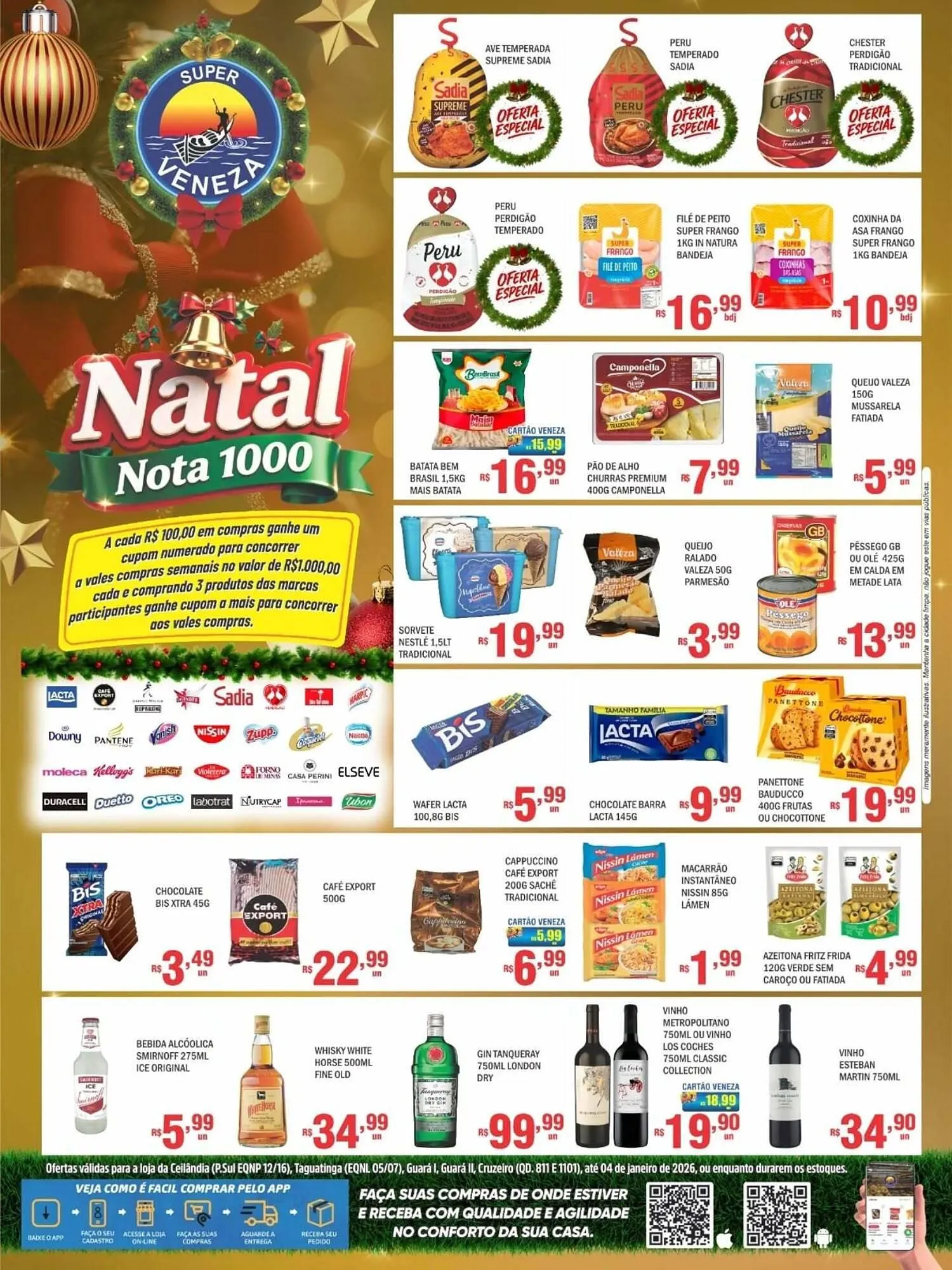 Encarte de Catálogo Super Veneza 29 de dezembro até 4 de janeiro 2026 - Pagina 1