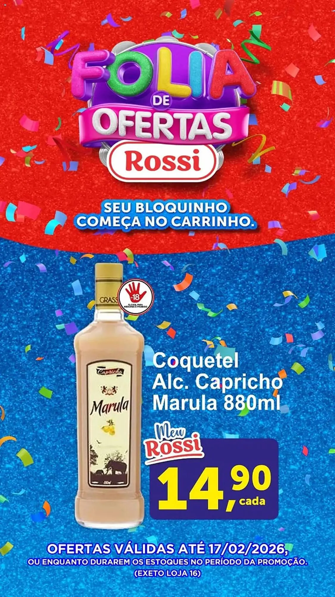 Encarte de Folheto Rossi Supermercado 12 de fevereiro até 18 de fevereiro 2026 - Pagina 2
