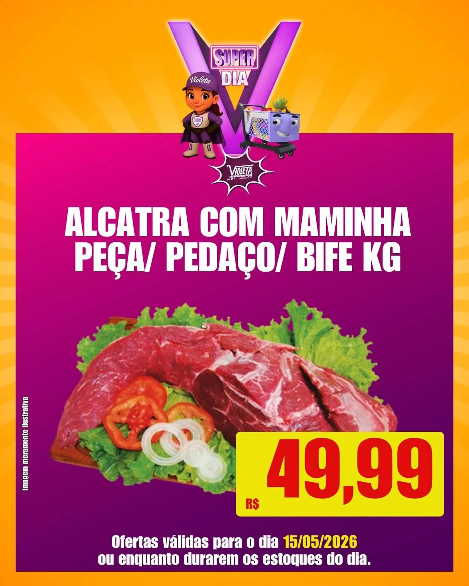 Encarte de Catálogo Violeta Supermercados 15 de maio até 15 de maio 2026 - Pagina 9