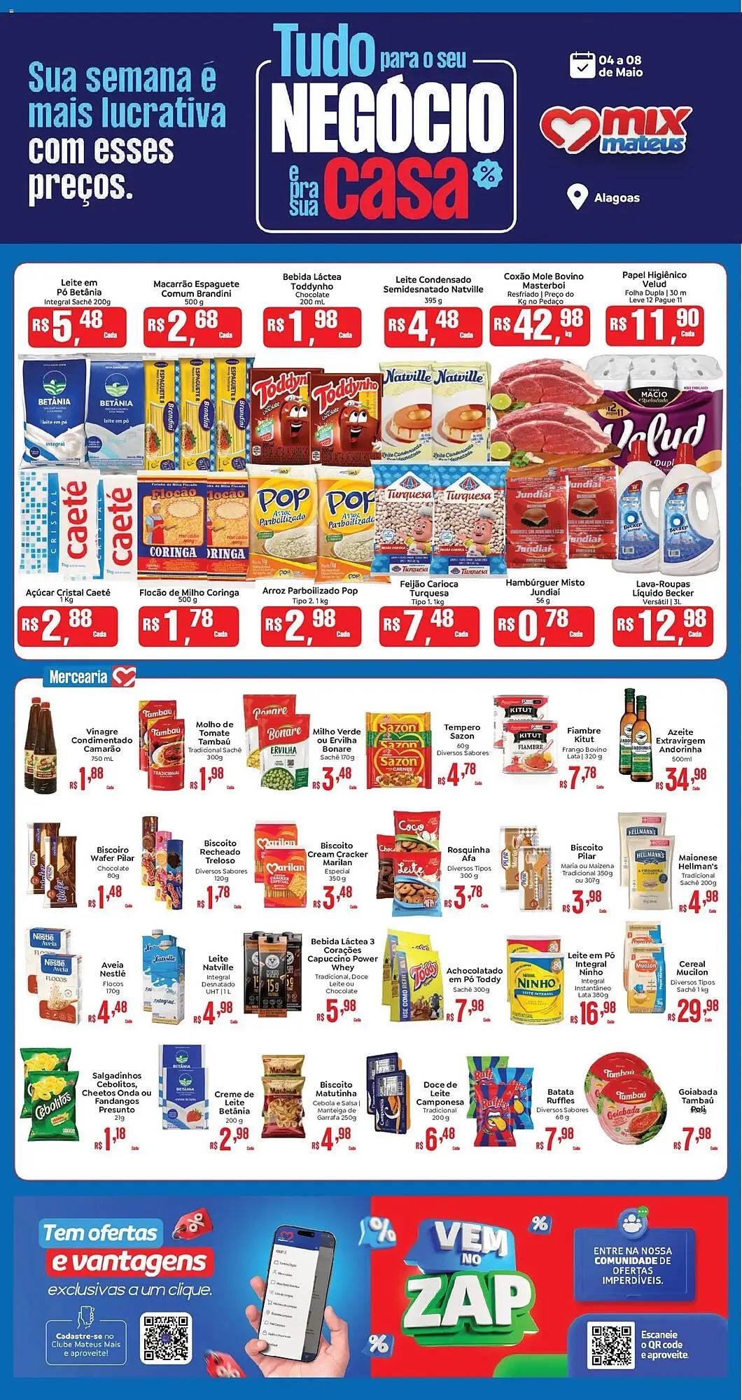 Encarte de Catálogo Supermercados Mateus 4 de maio até 8 de maio 2026 - Pagina 1