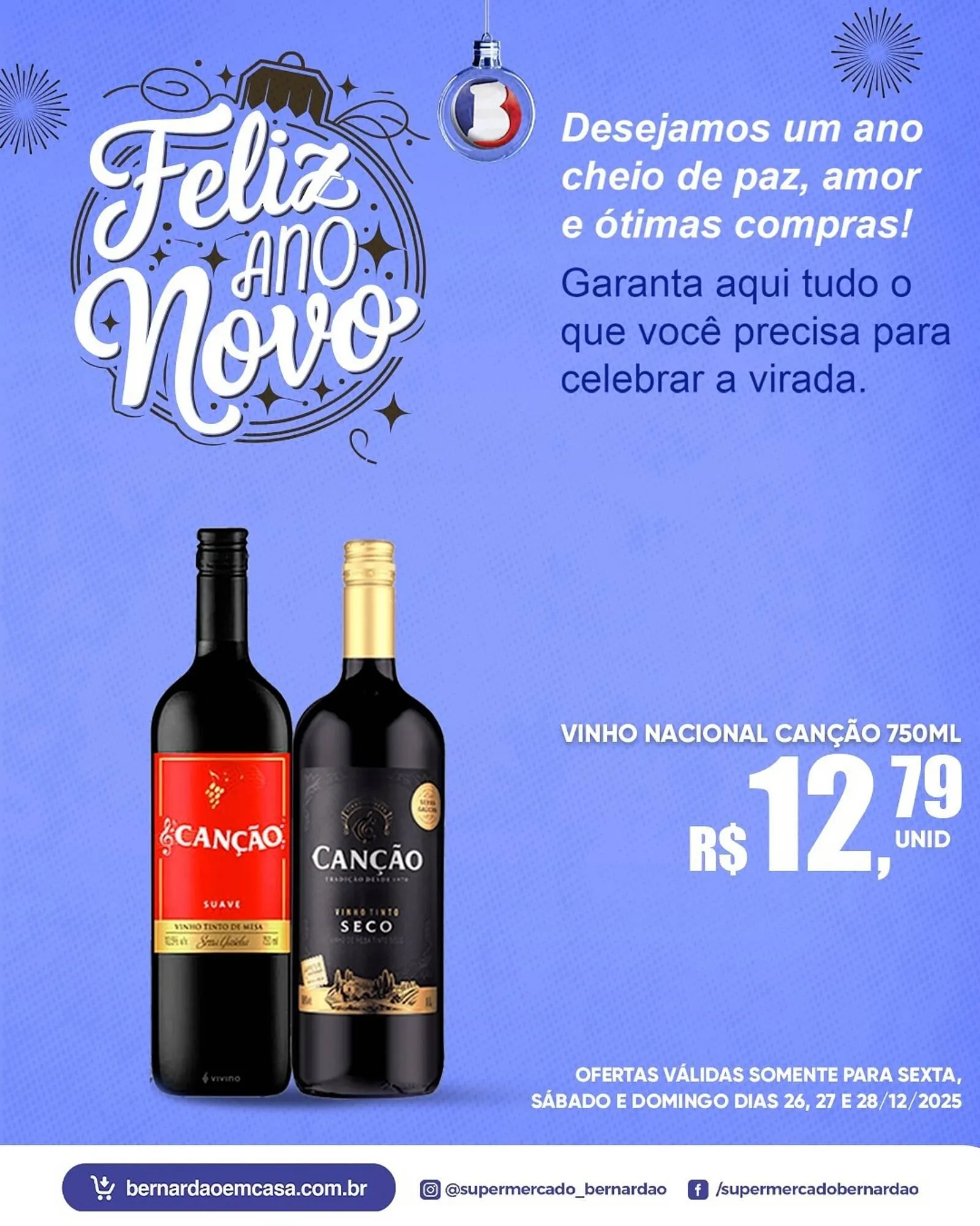 Encarte de Catálogo Supermercado Bernardão 27 de dezembro até 28 de dezembro 2025 - Pagina 1