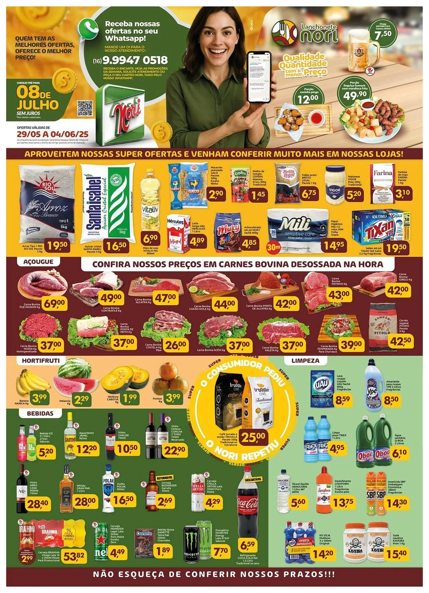 Encarte de Catálogo Supermercados Nori 29 de maio até 4 de junho 2025 - Pagina 1