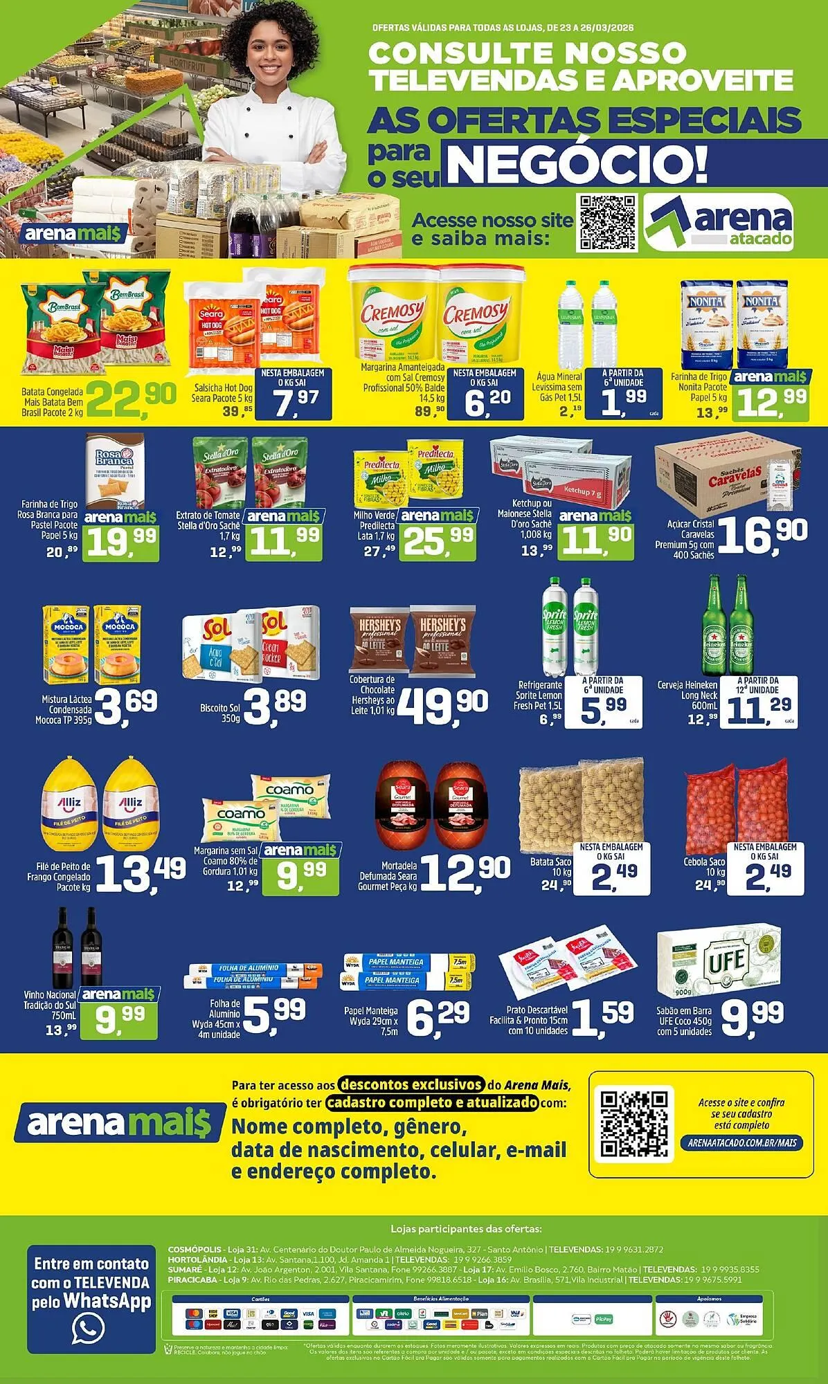 Encarte de Folheto Arena Atacado 23 de março até 26 de março 2026 - Pagina 1