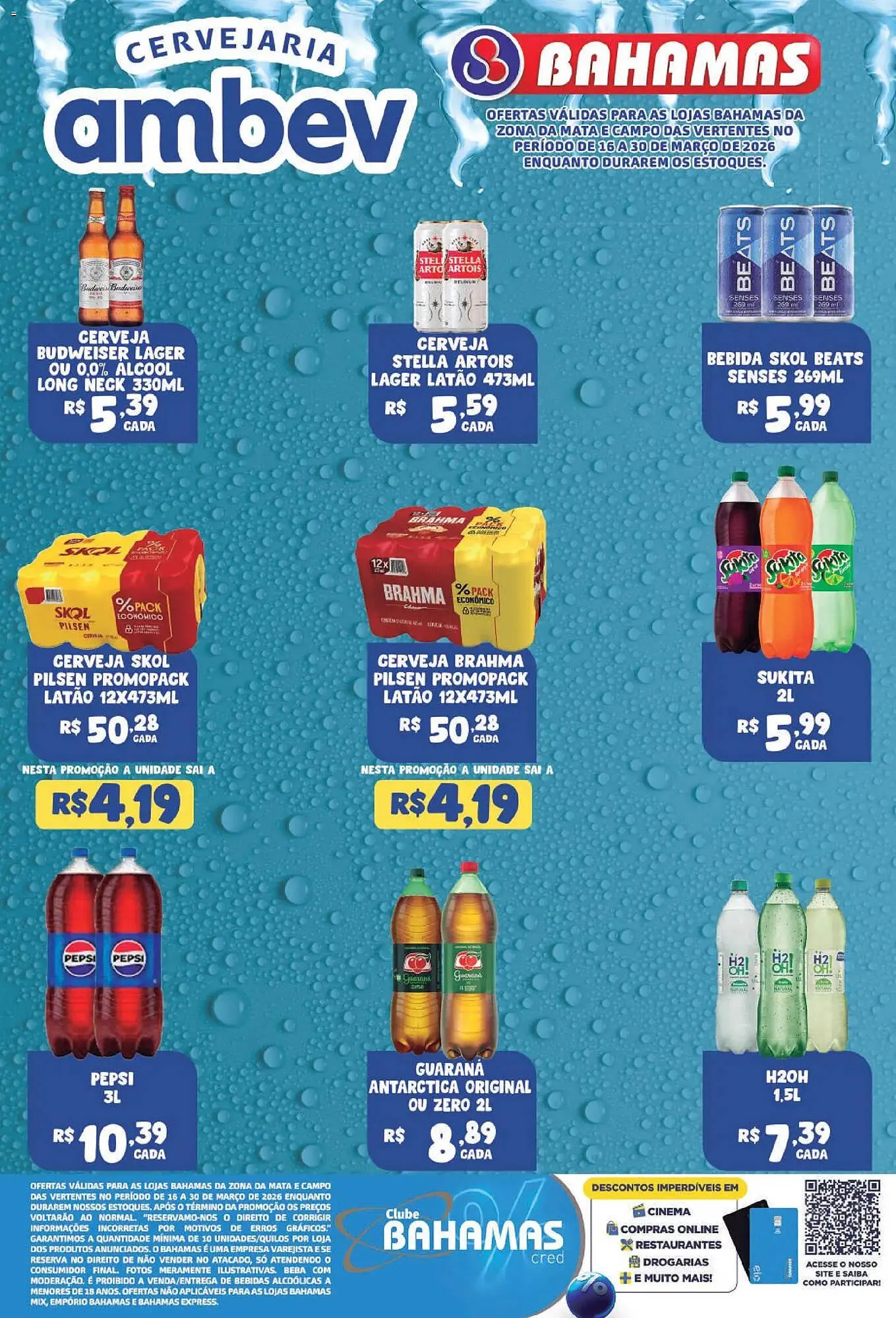 Encarte de Catálogo Bahamas Supermercados 16 de março até 30 de março 2026 - Pagina 1