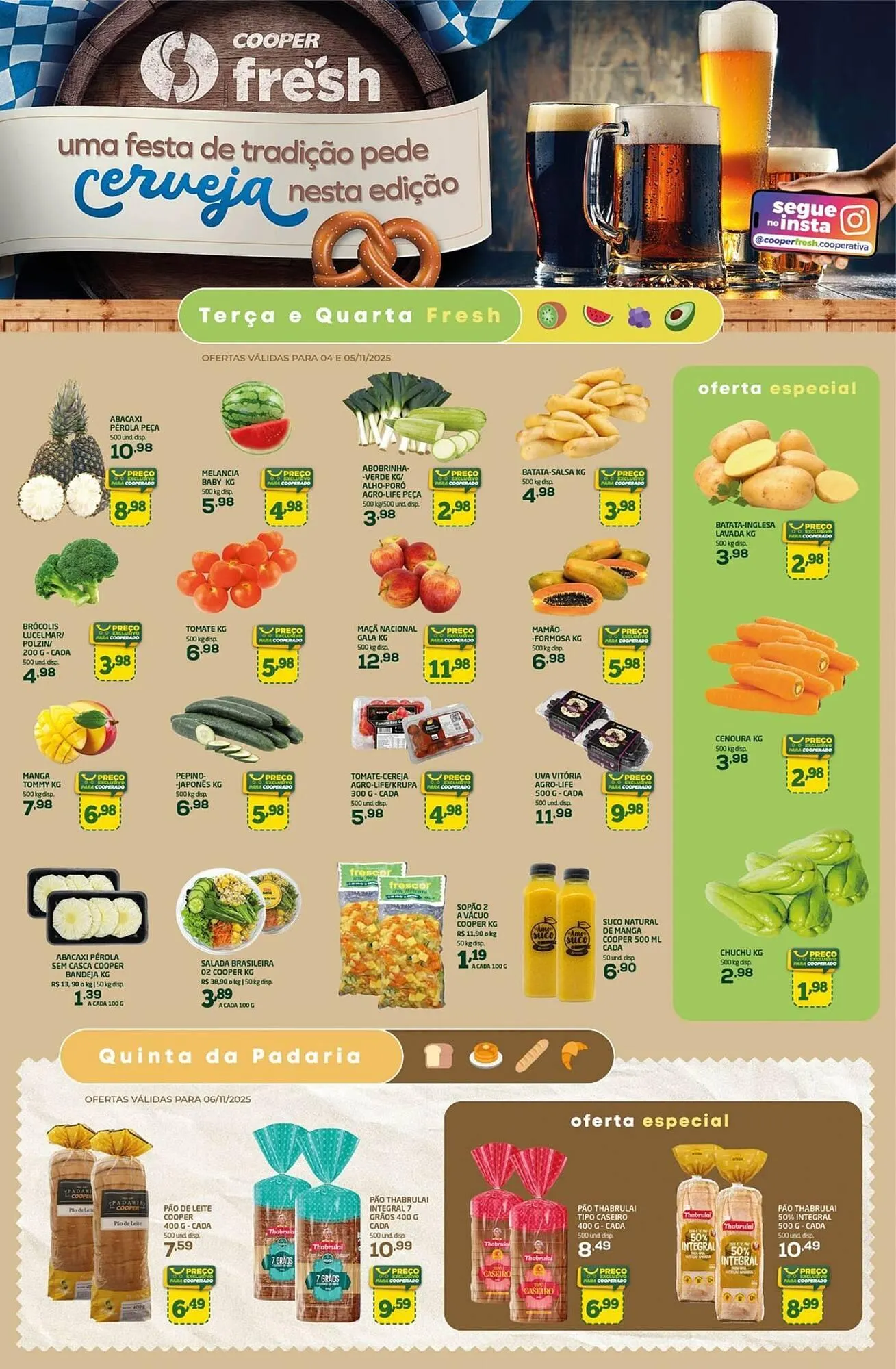 Encarte de Tabloide Cooper 4 de novembro até 6 de novembro 2025 - Pagina 1