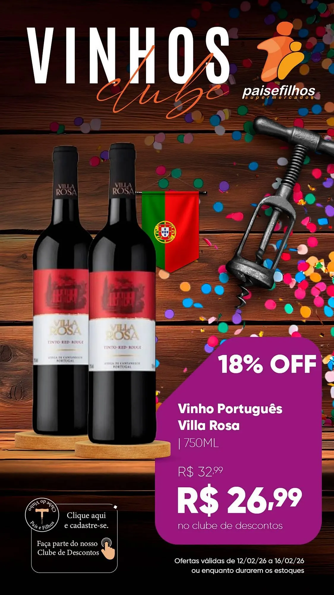 Encarte de Catálogo Pais e Filhos Supermercados 12 de fevereiro até 16 de fevereiro 2026 - Pagina 6