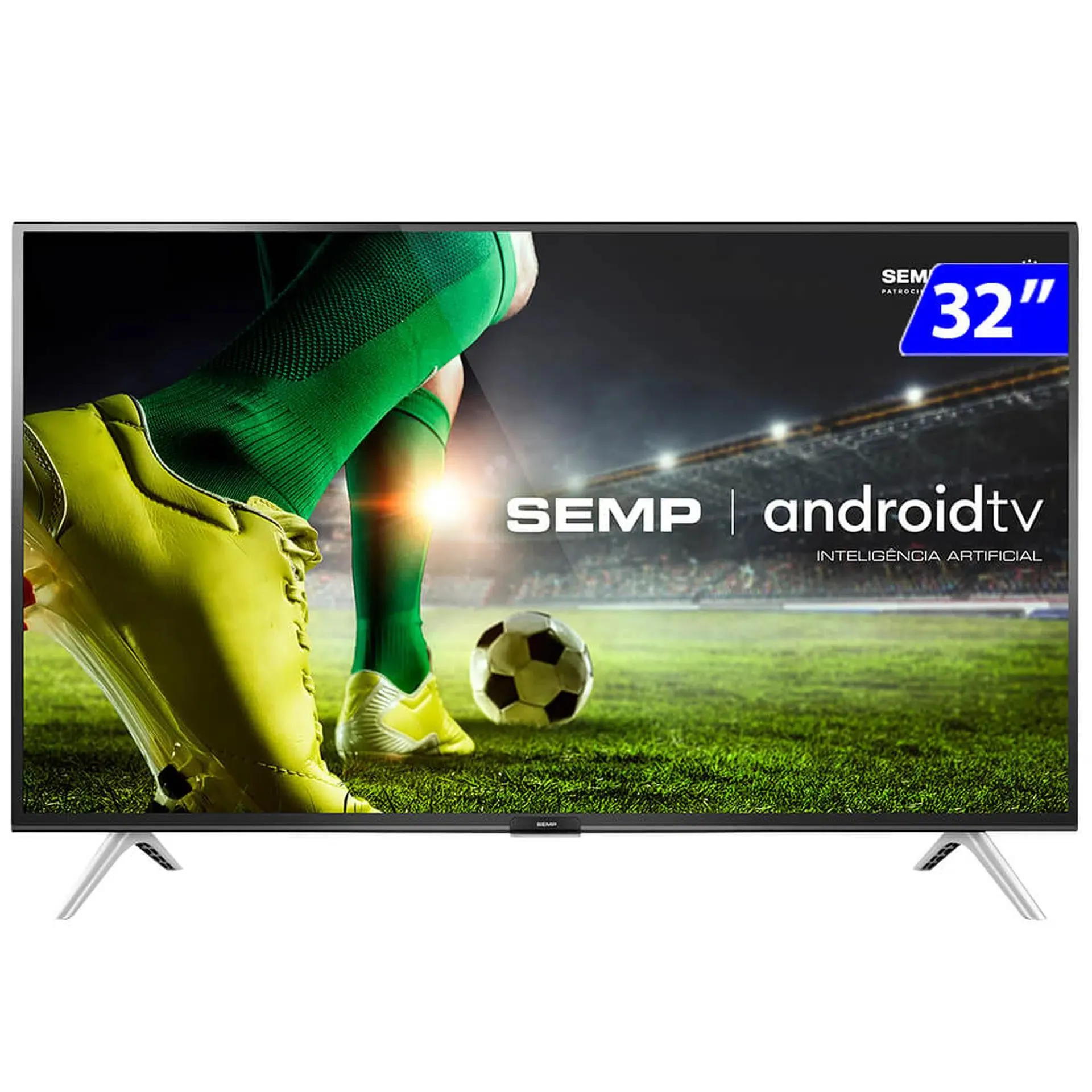 Smart TV Semp LED 32" HD Bluetooth Wi-Fi Android Comando de Voz S5300S