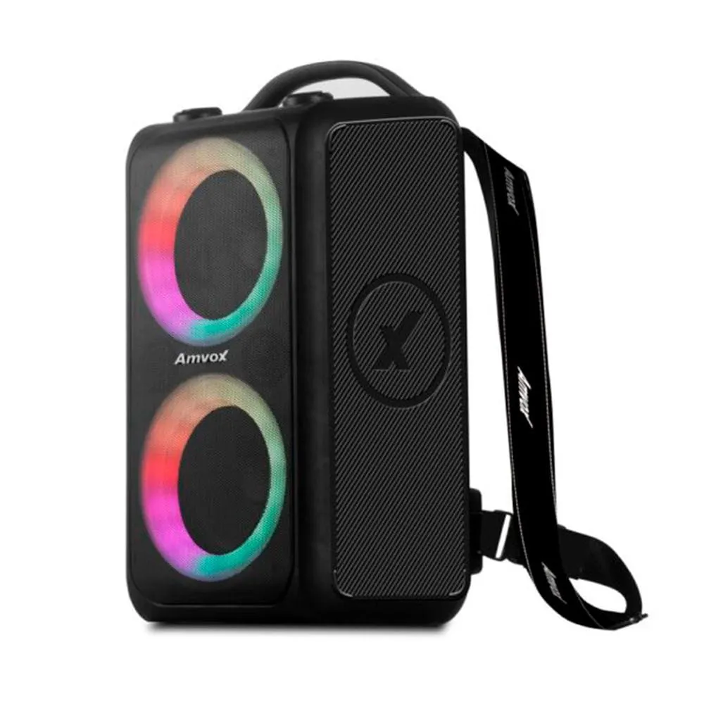 Caixa Amplificada Amvox ACA 600 BAGVOX 600W Preto Bivolt